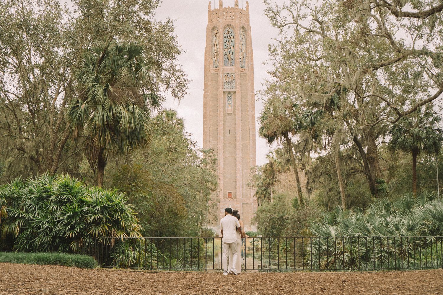 Bok Tower Gardens Engagement Photoshoot Tampa, FL. Cinematic storytelling, visual poetry photography www.thelordsfruit.com
