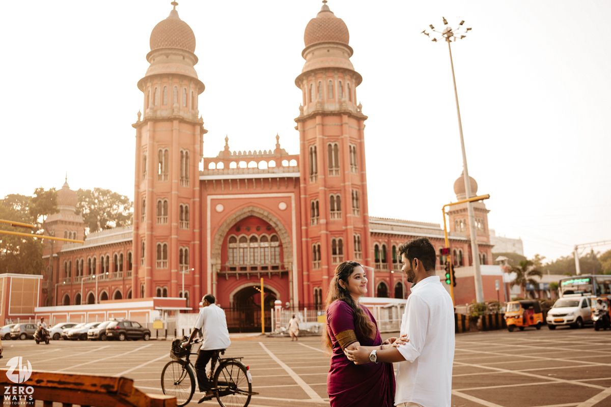 Historic colonial architecture of Mumbai's CST railway station with its iconic domes and spires at golden hour.