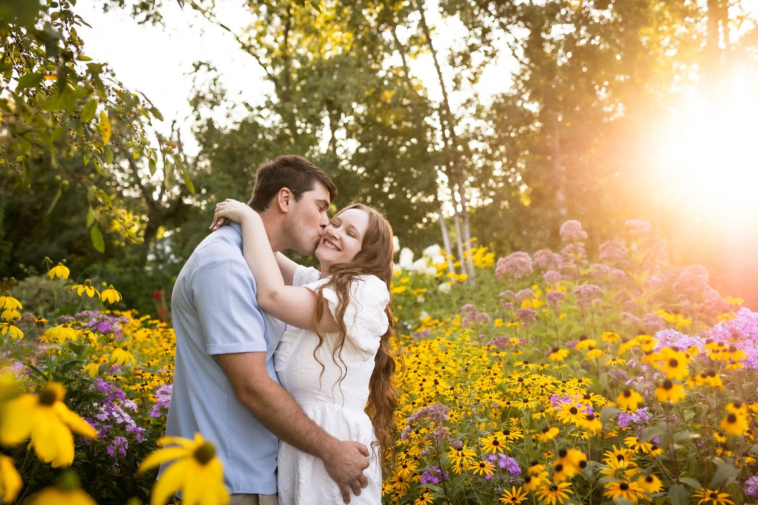 sheig center gardens engagement session