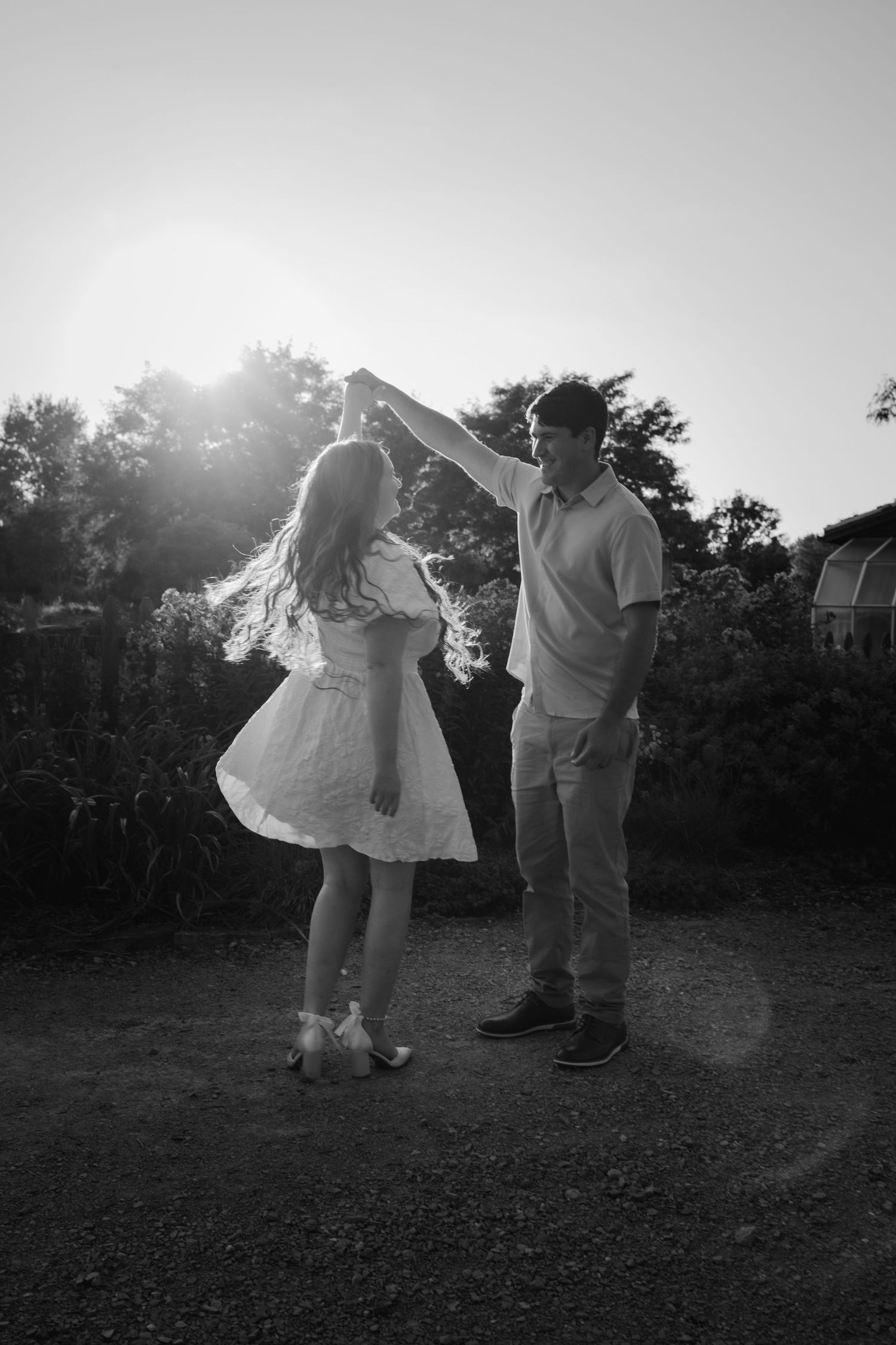 sheig center gardens engagement session