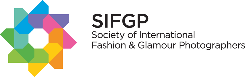 The colorful SIFGP (Society of International Fashion & Glamour Photographers) logo featuring a vibrant geometric design.