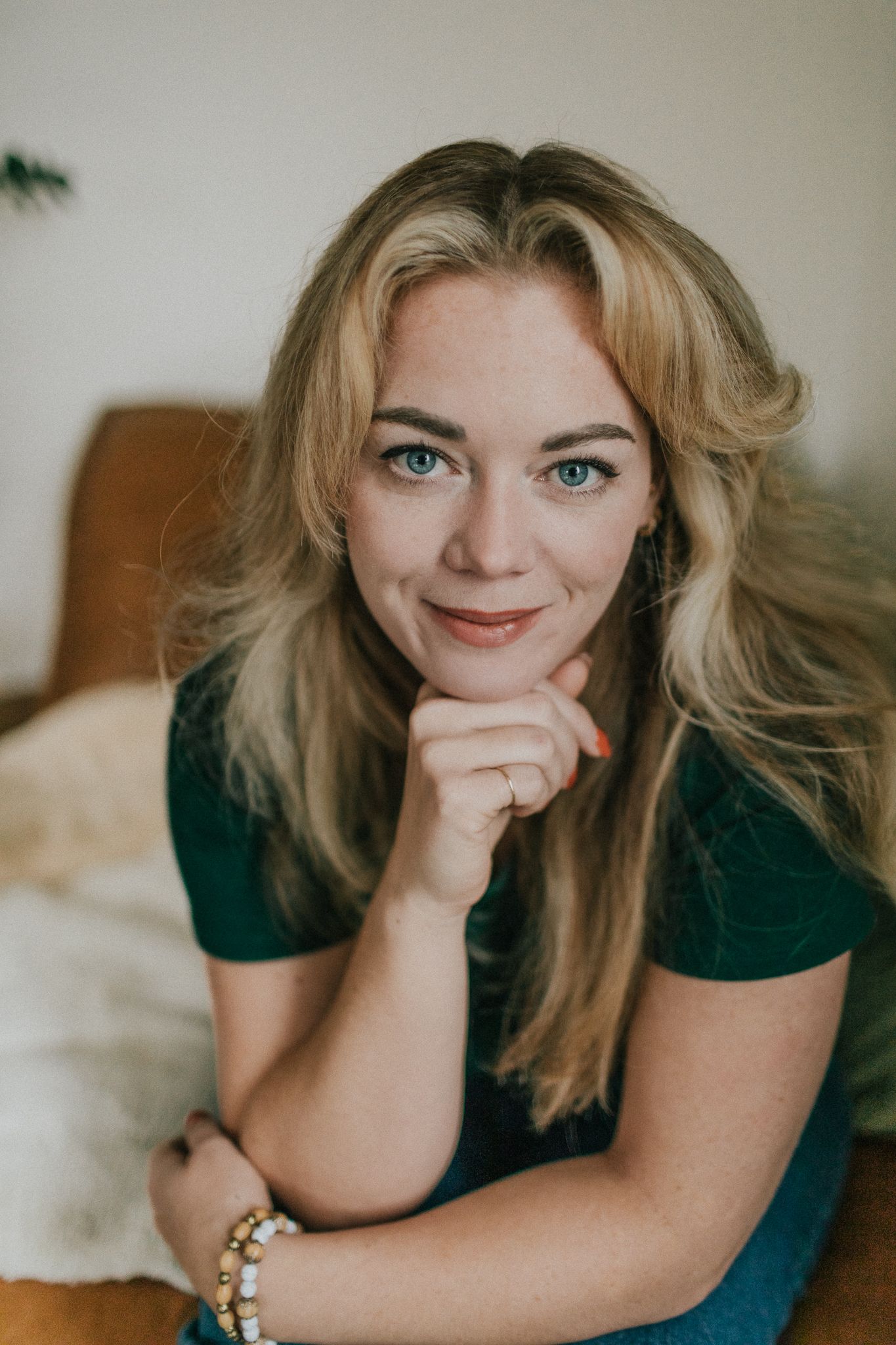 Image of a woman's with the focus on her eyes.
