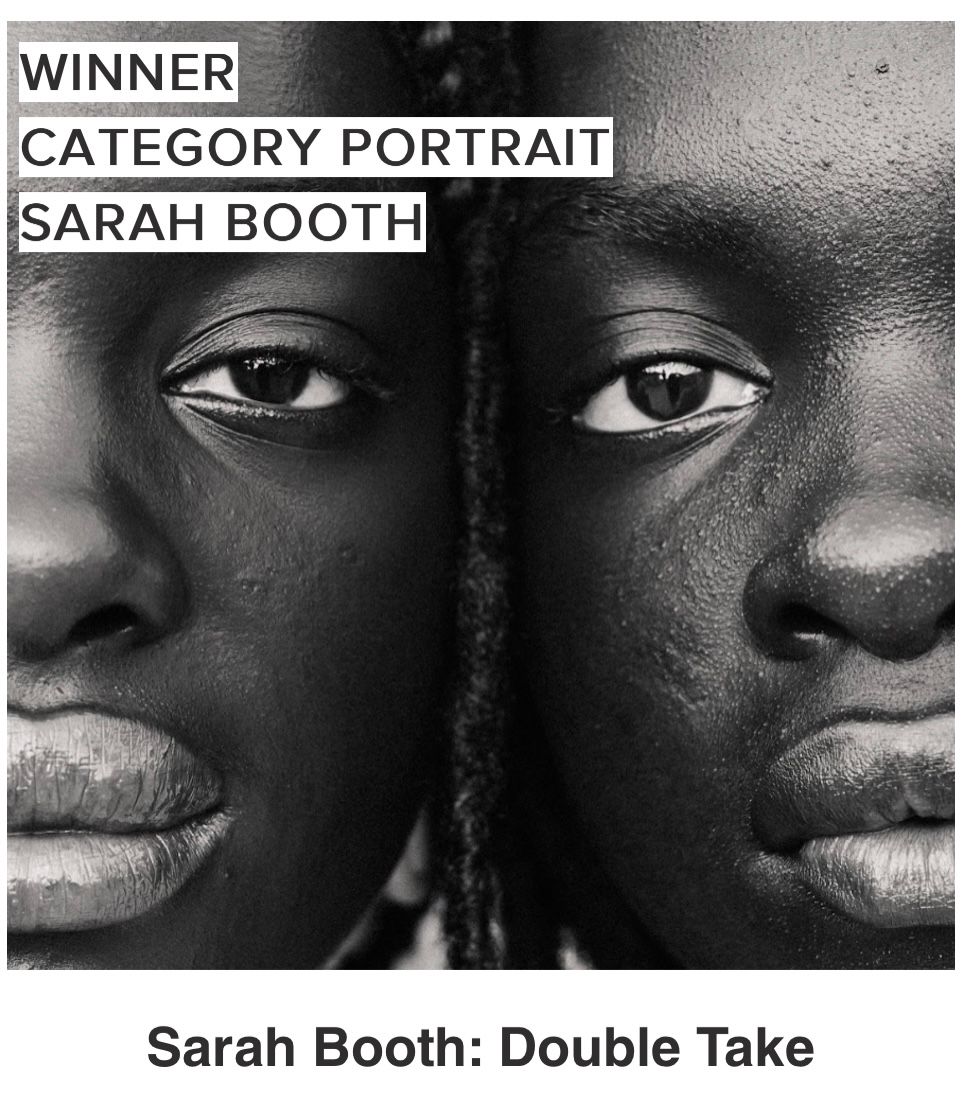 A striking black and white artistic portrait series showing close-up facial features in dramatic contrast. Downtown Wilmington, NC