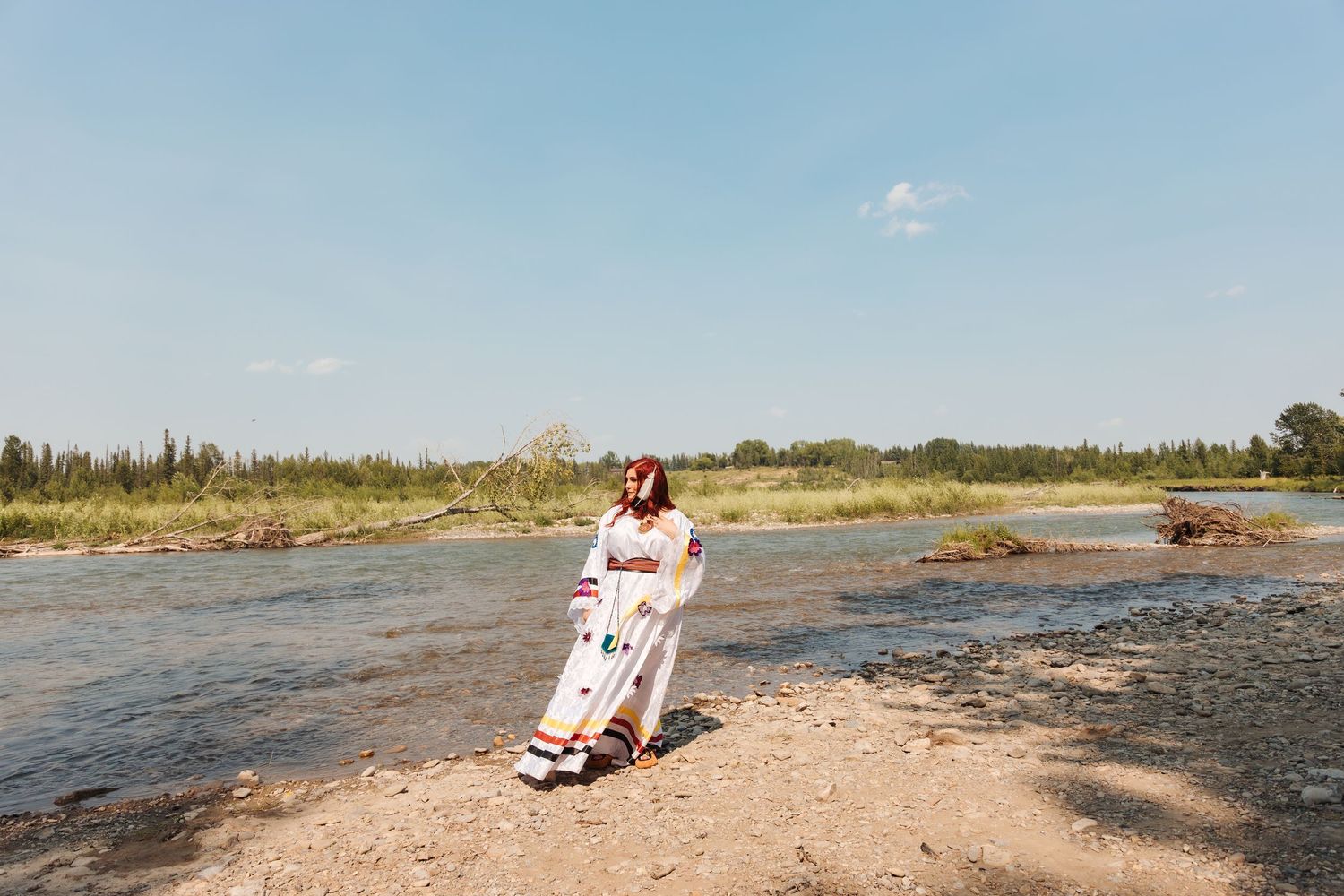 Alberta wedding photographer, metis indigenous wedding, destination photographer, calgary weddings, luxury weddings, ribbon skirt, canmore