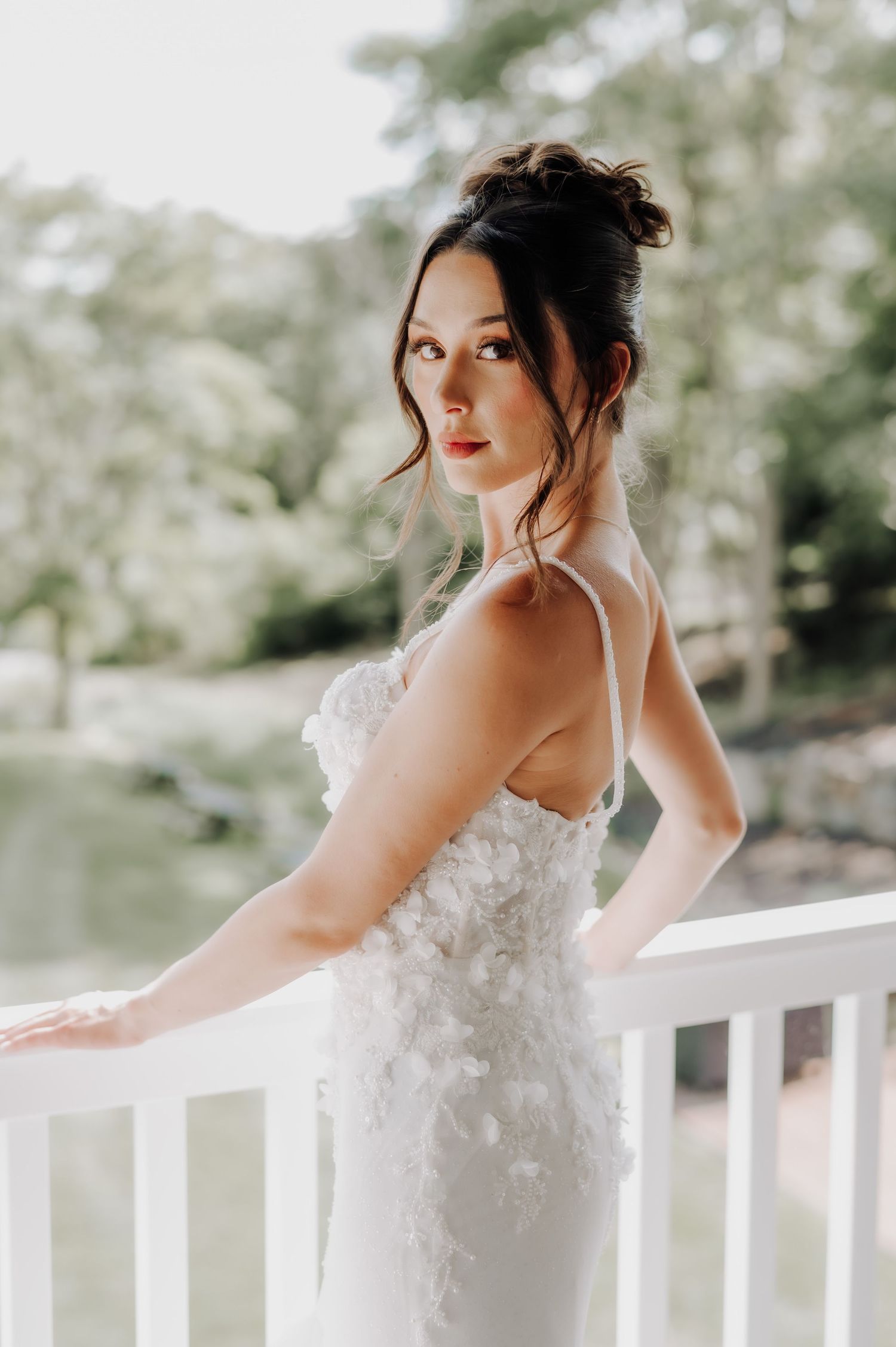 Bride portrait editorial wedding dress