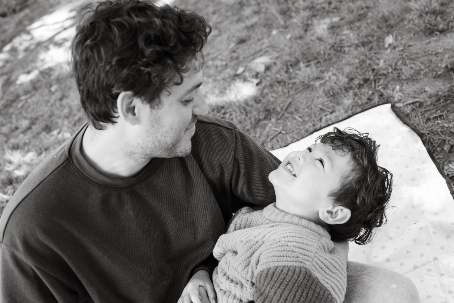 Couple sharing tender romantic moments in a series of black and white photographs.