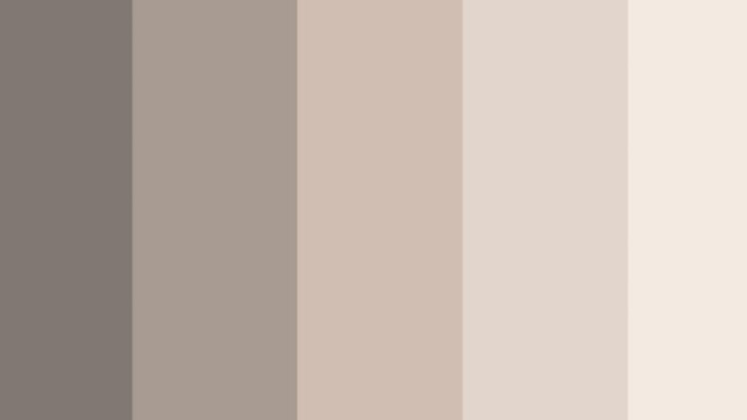 Neutral color palette transitioning from medium gray through beige to cream white.