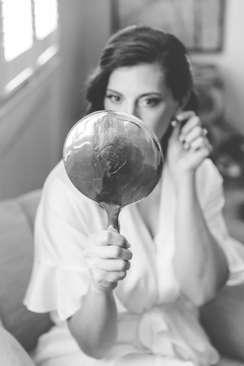 Bride getting ready for her wedding at Crane Cottage. Captured in documentary, editorial-style photography.