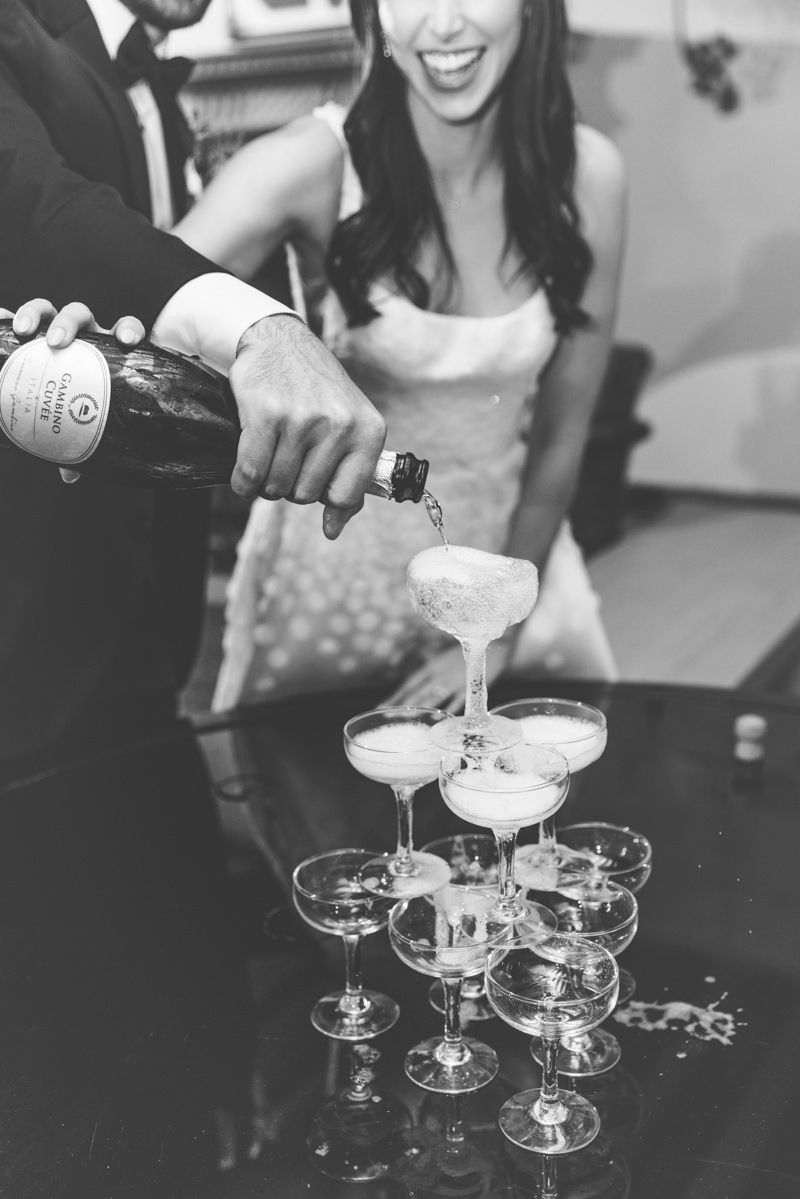 Luxury editorial film-style wedding toast on Jekyll Island in the Sea Island area, captured by photographer in the Golden Isles.