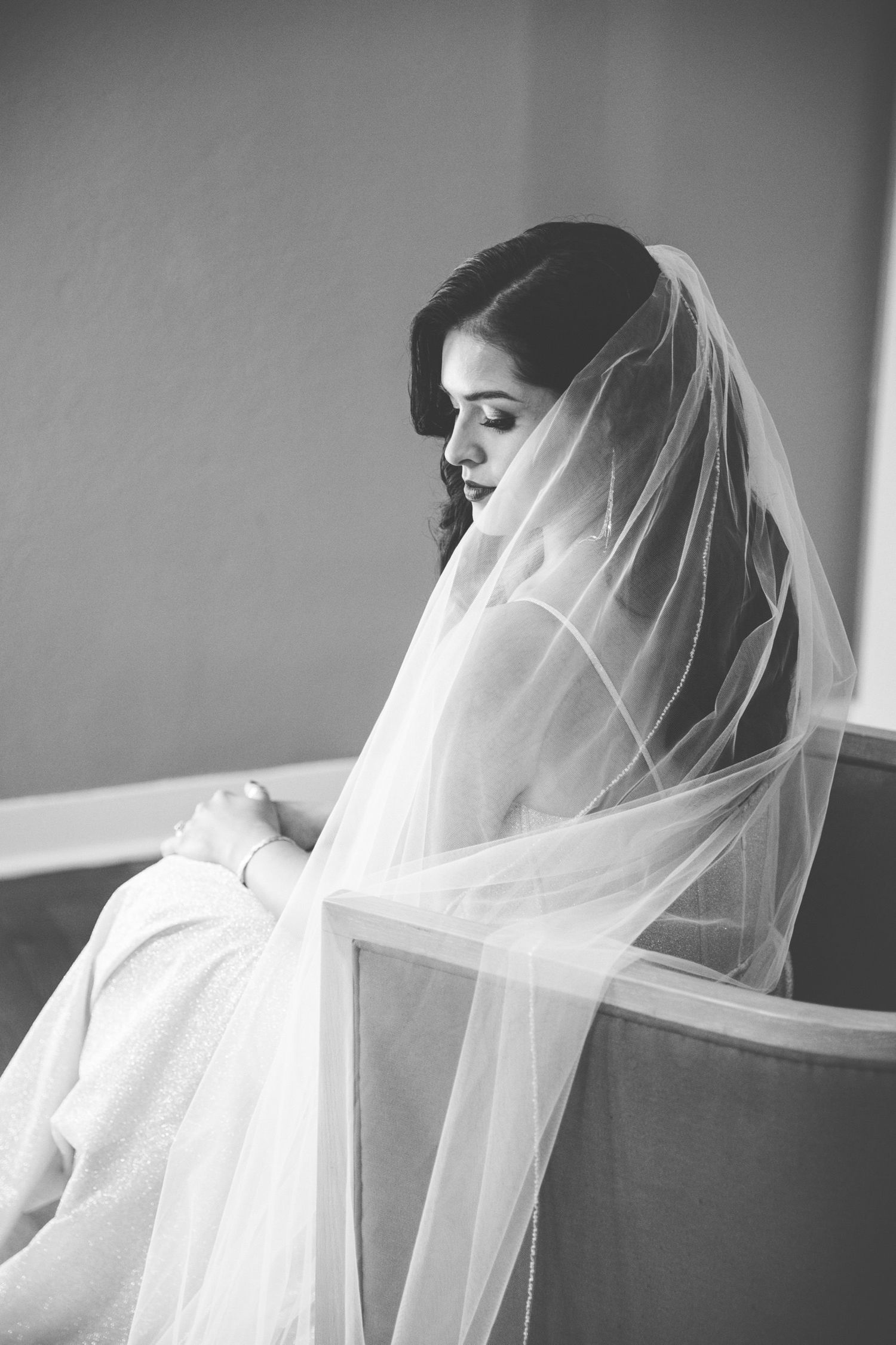 Jekyll Island Club wedding portrait in film-inspired, documentary style, photographed by husband and wife photography team in Georgia.