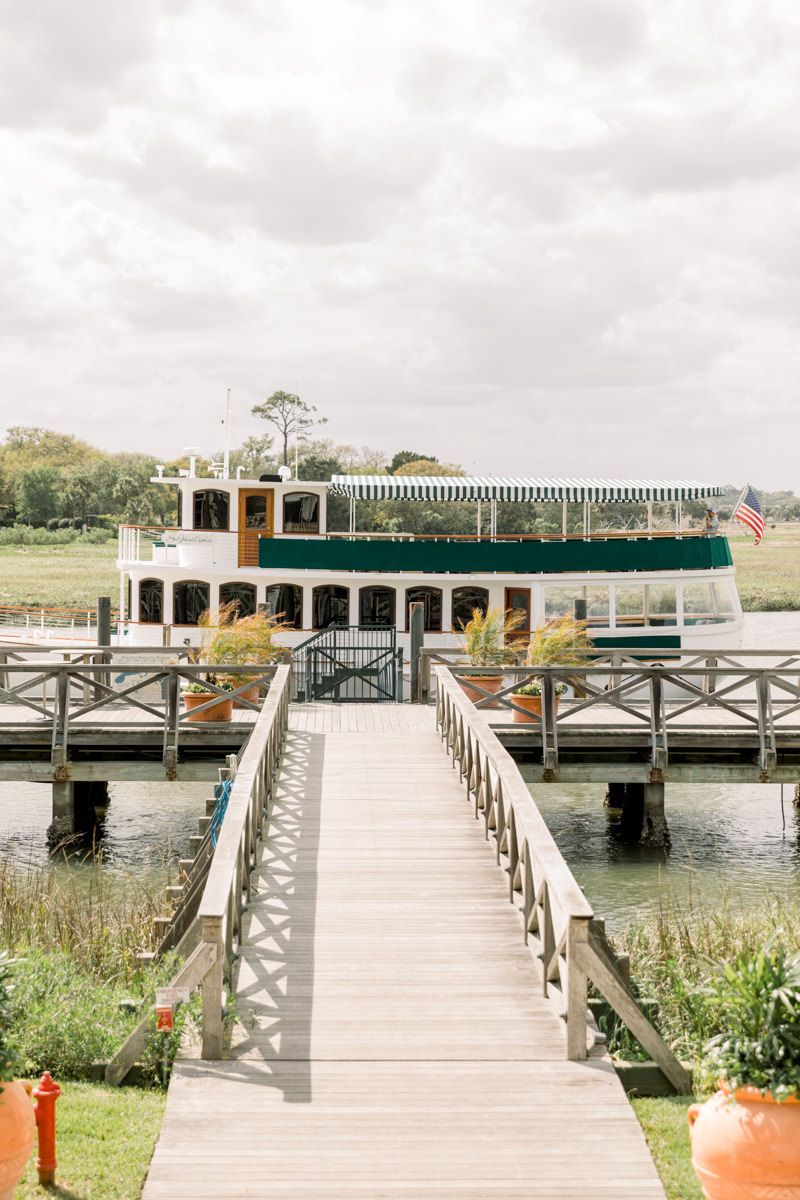 Sea Island river cruise aboard a yacht near the Cloister and Black Banks. Marsh views and luxury event photography.