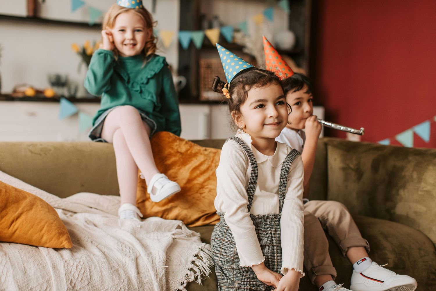 Tempe birthday fun, children smiling, joyful games, captured by luxury Arizona children photographer.