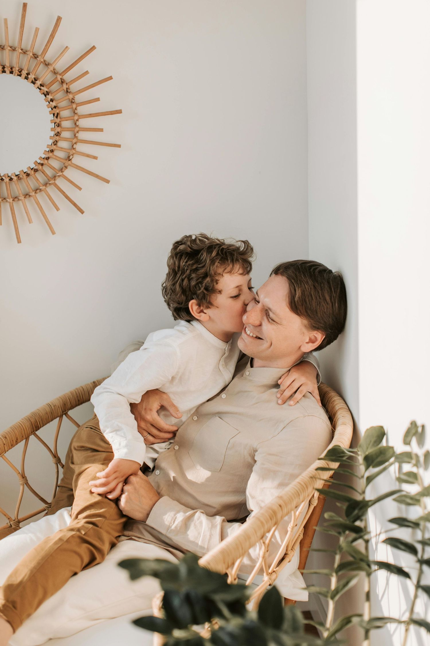 Flagstaff cozy studio session, joyful family smiling, photographed by top Arizona family photographer.