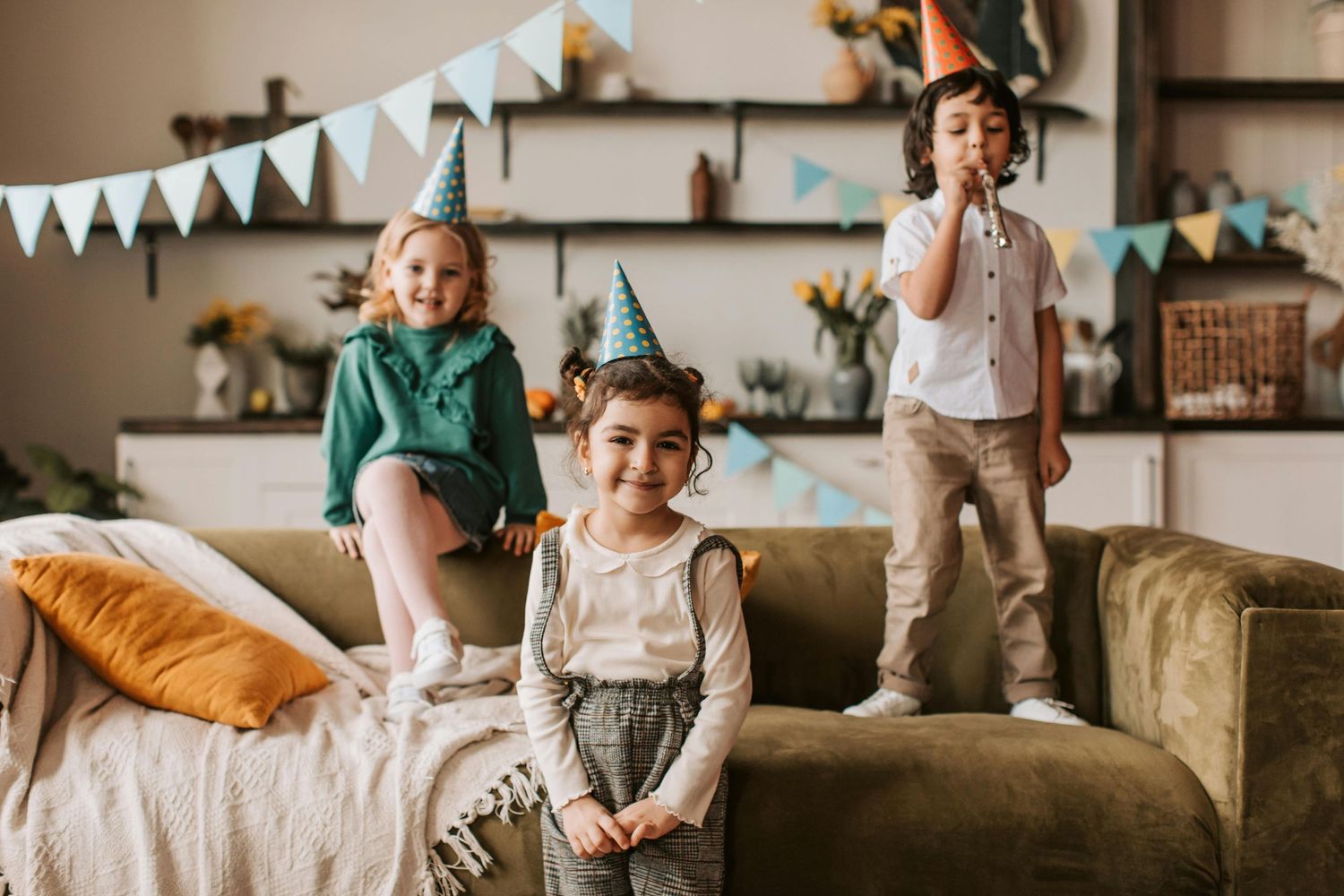 Chandler playful children’s birthday, excited moments, bright decorations, photographed by top Arizona children photographer