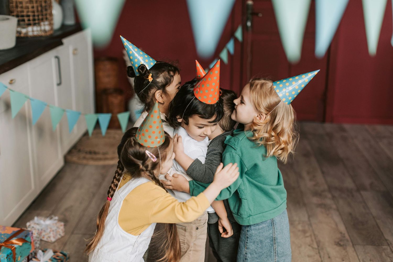 Lake Havasu City birthday party, children laughing, colorful decorations, captured by luxury Arizona children photographer.