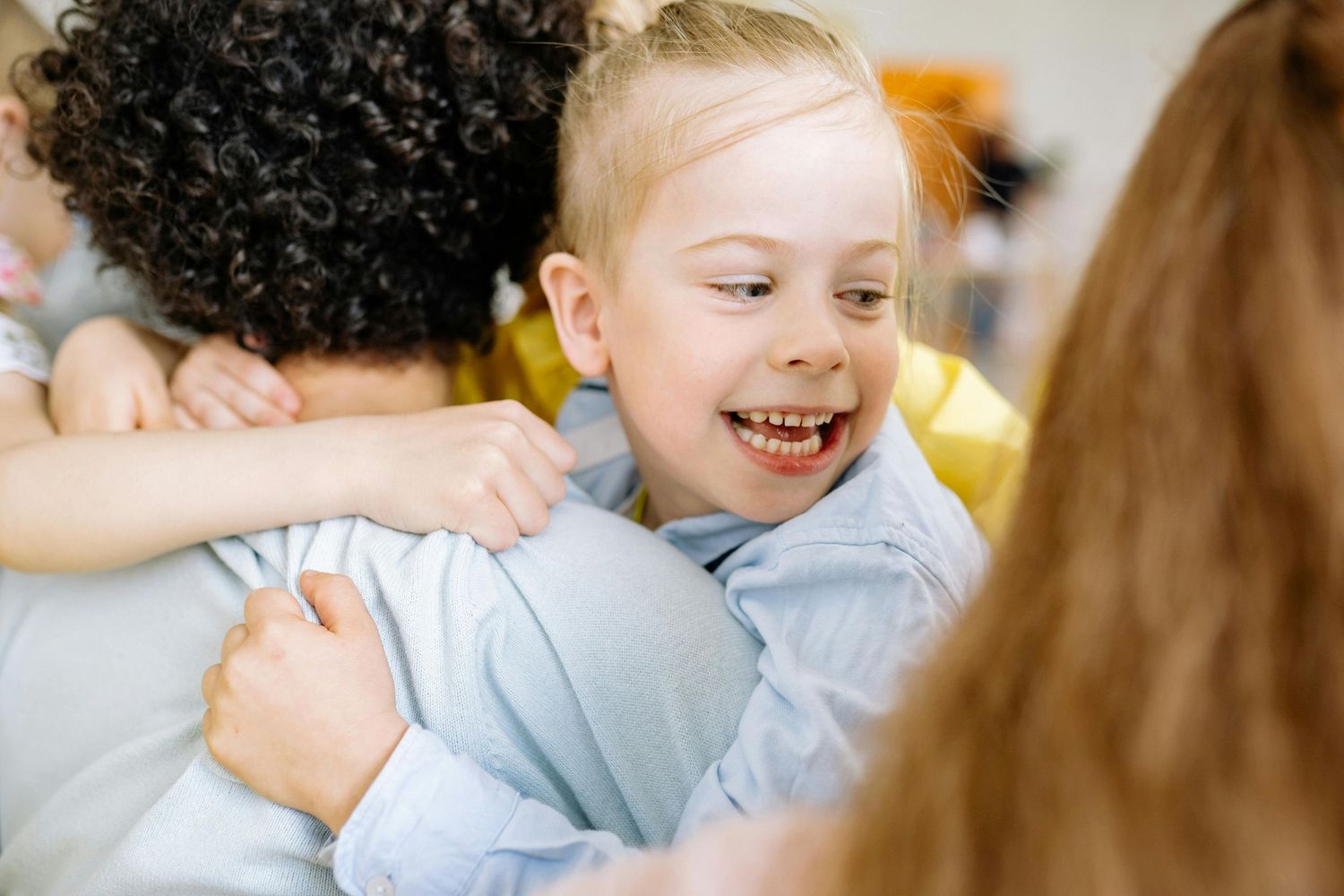 Queen Creek  Arizona Daycare Photography Students participating in an engaging classroom activity with bright smiles.