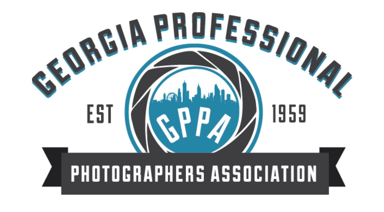 Georgia Professional Photographers Association logo featuring cityscape silhouette and est. 1959 text.