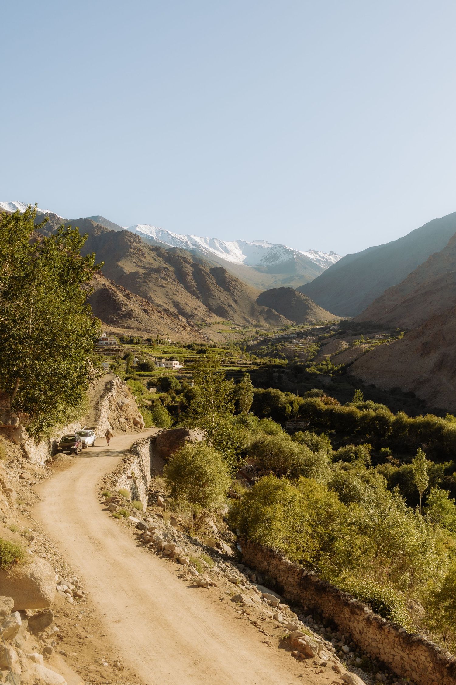 Mountains in the distance in Ladakh, India