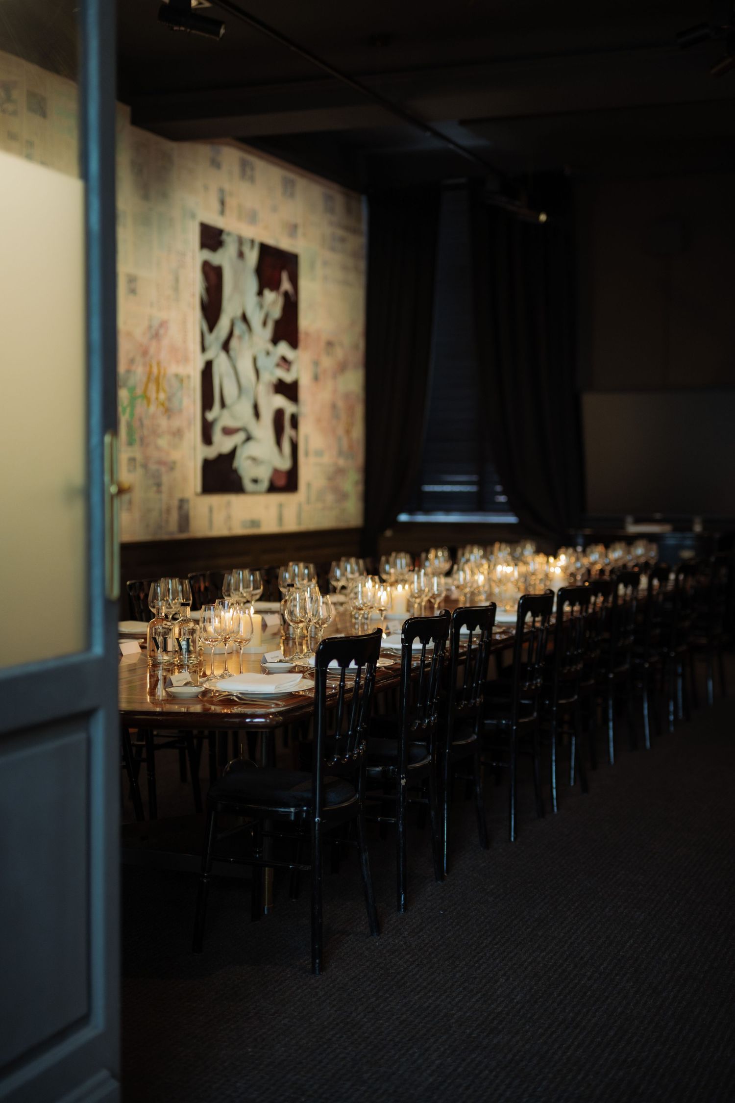 A table ready for guests to enjoy their lunch in Brussels