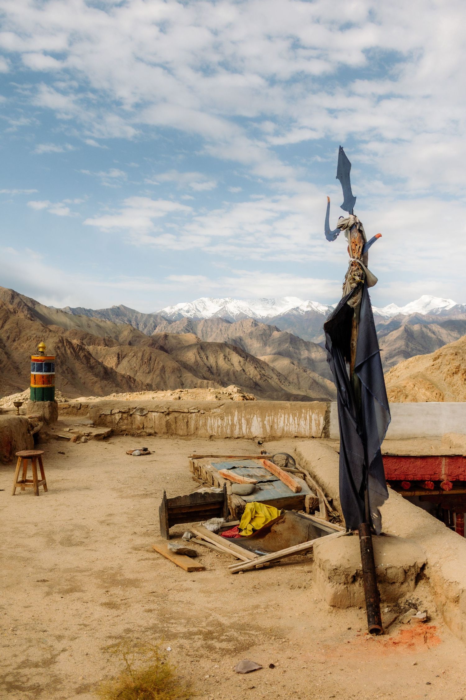 View from the top of a temple in Northern India