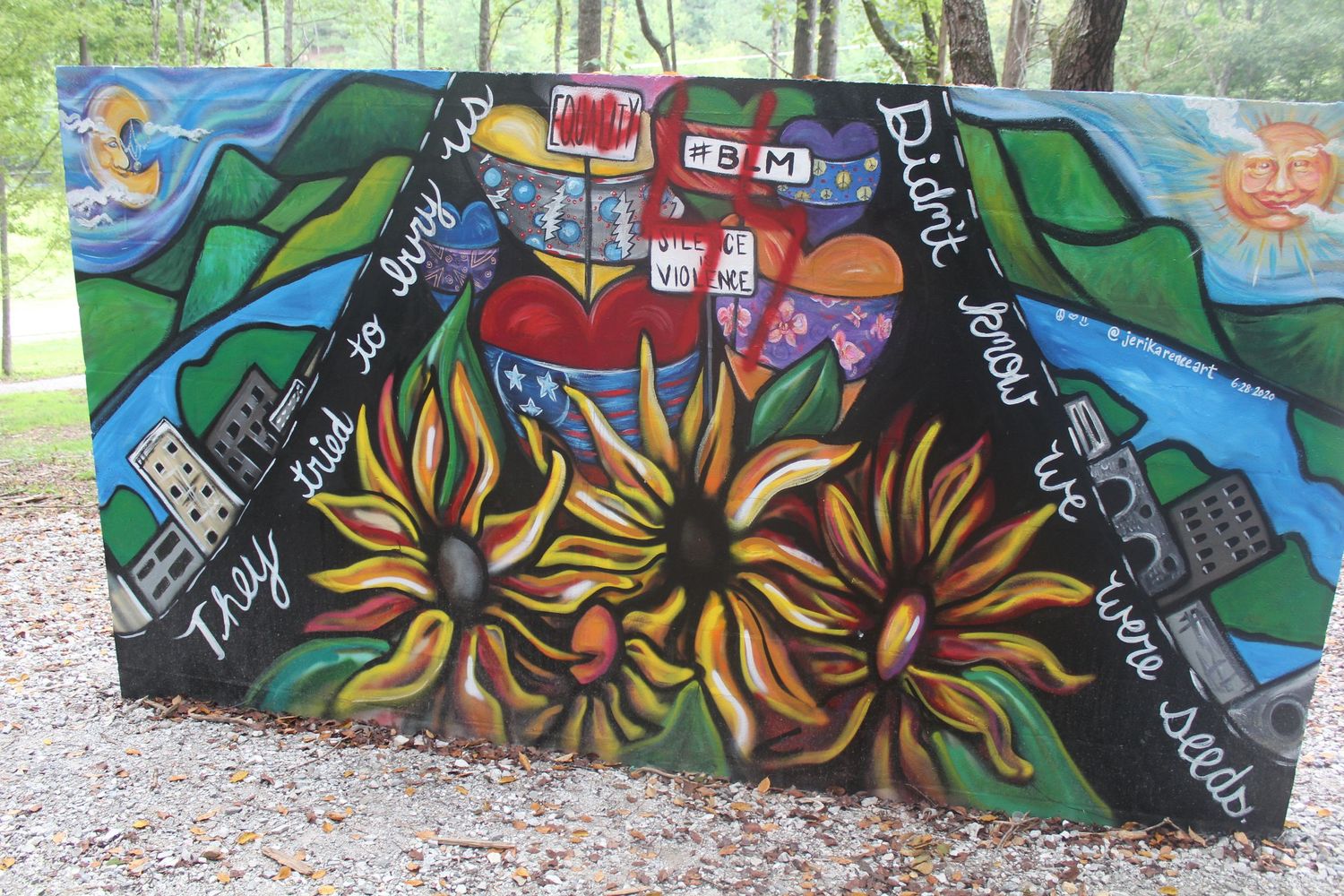 The Walls Art Park in Waverly, TN