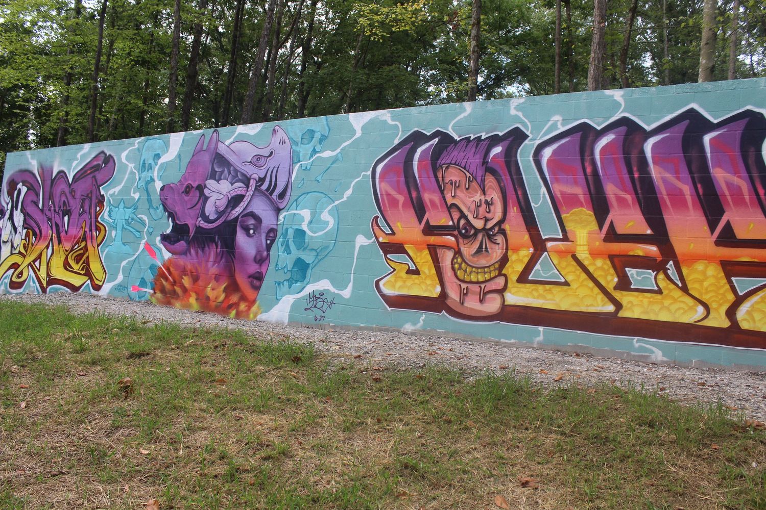 The Walls Art Park in Waverly, TN