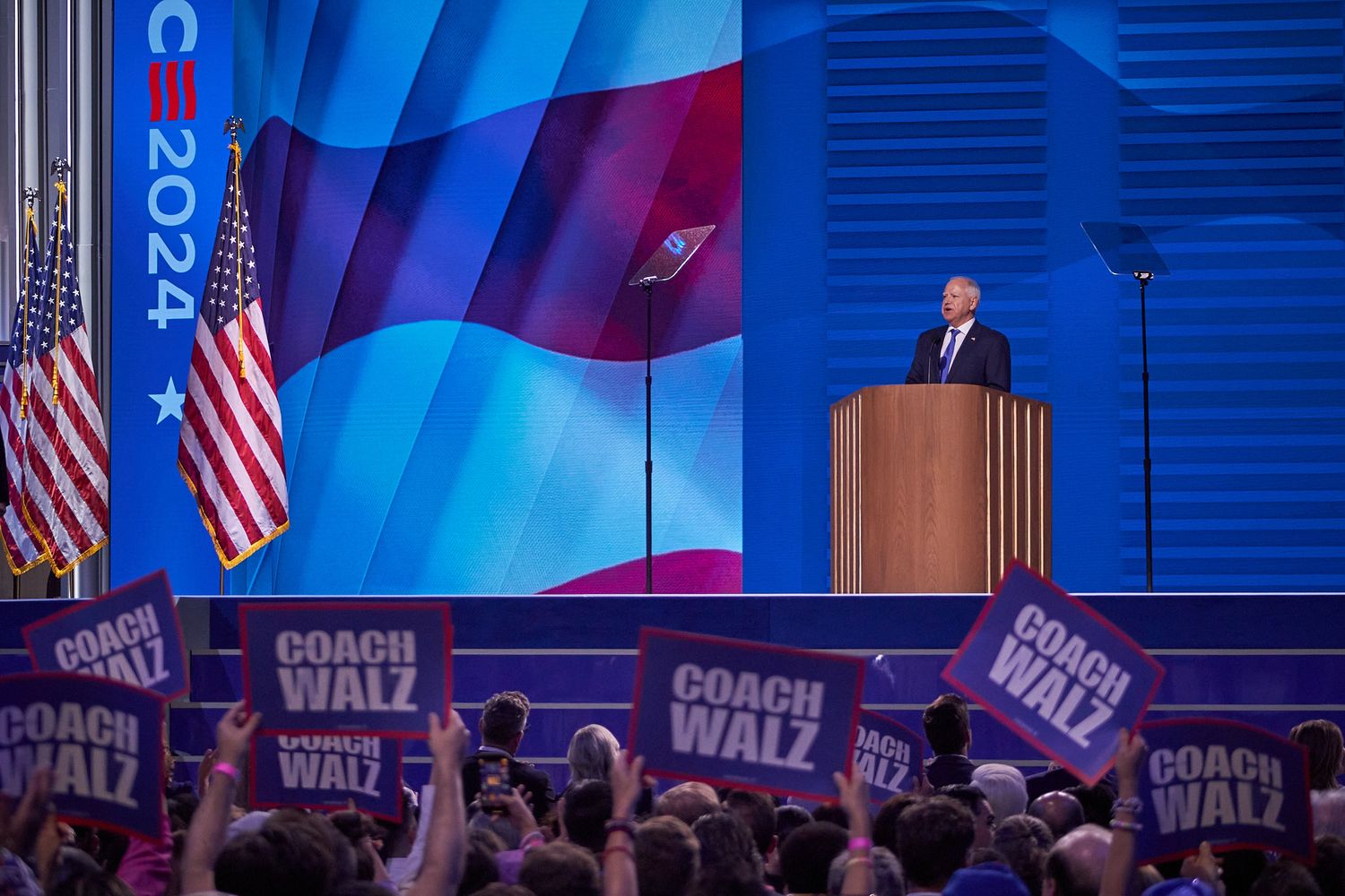 Tim Walz speaking at 2020 DNC
