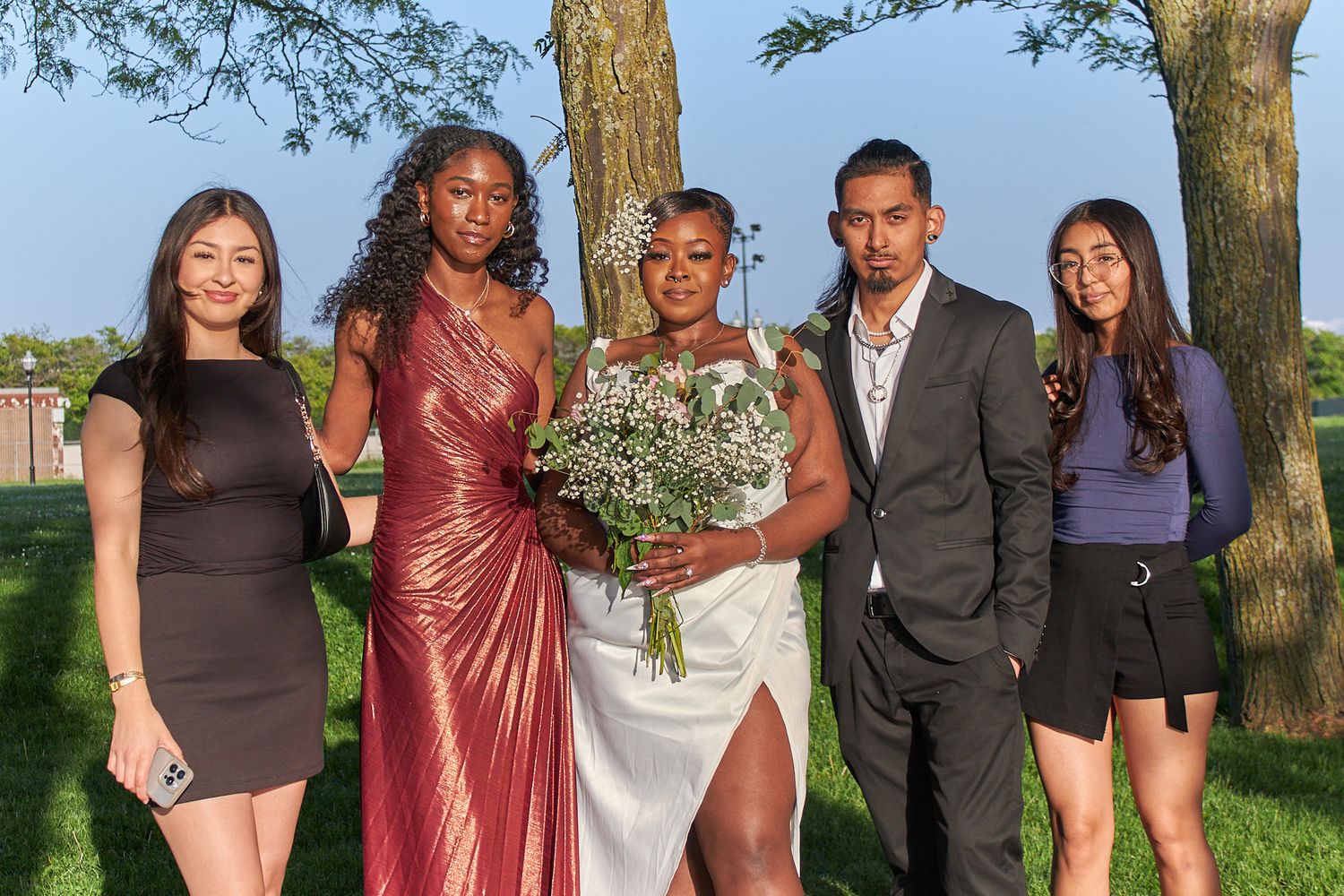 Married couple with friends
