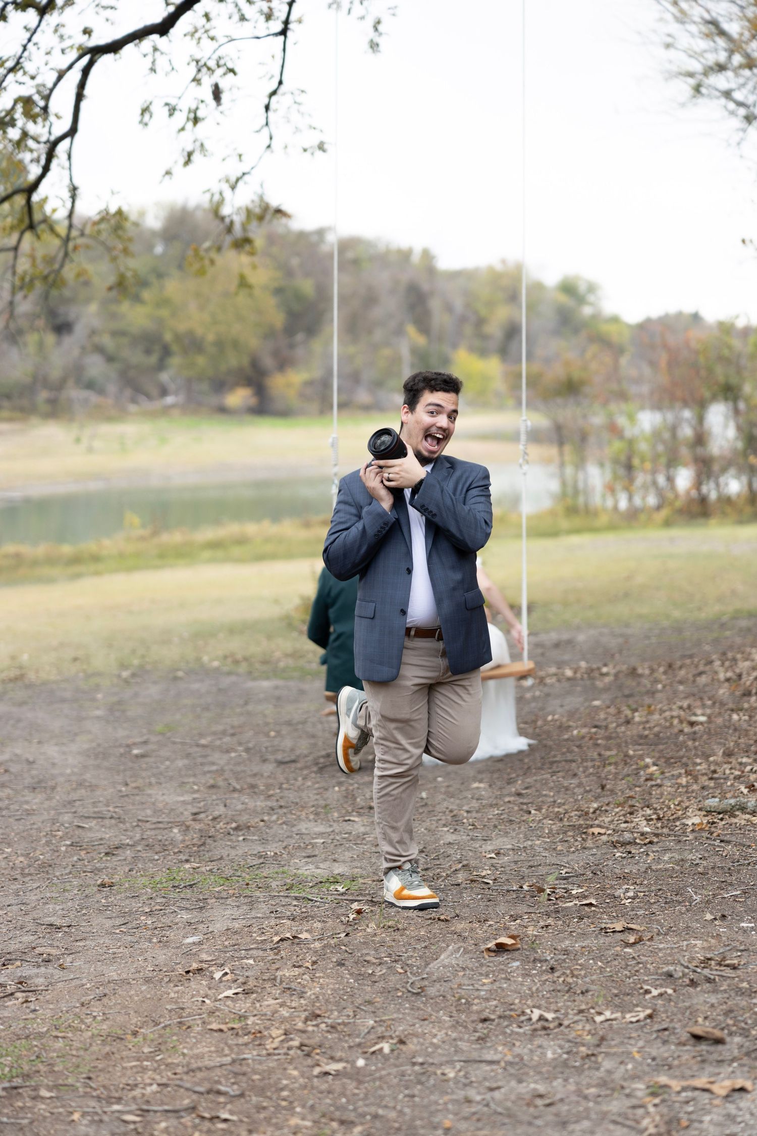 Esteban Gonzalez posing with camera happy