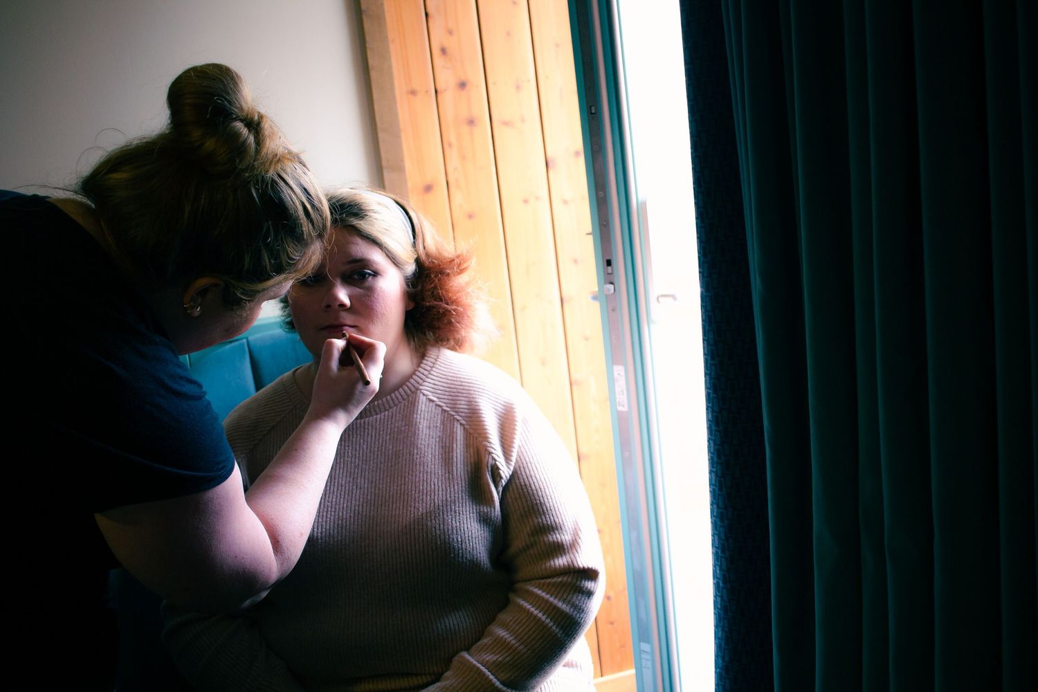 Bridal preparations for wedding at the storehouse, kirkwall