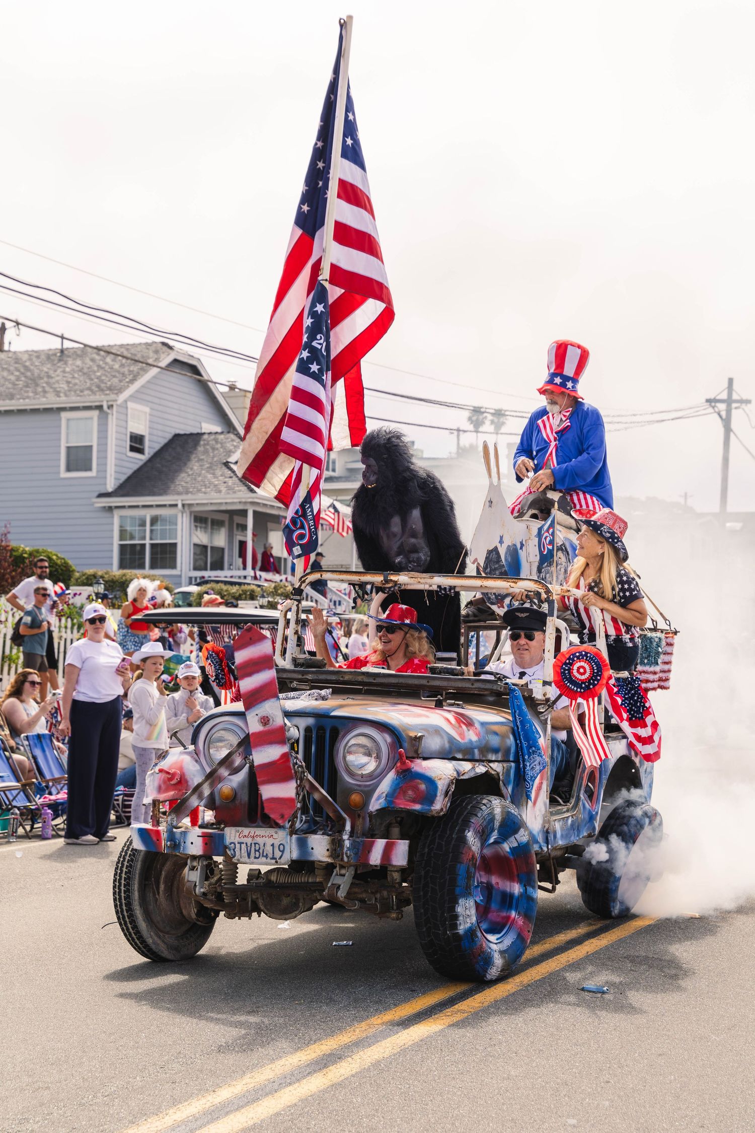 Parade attendees