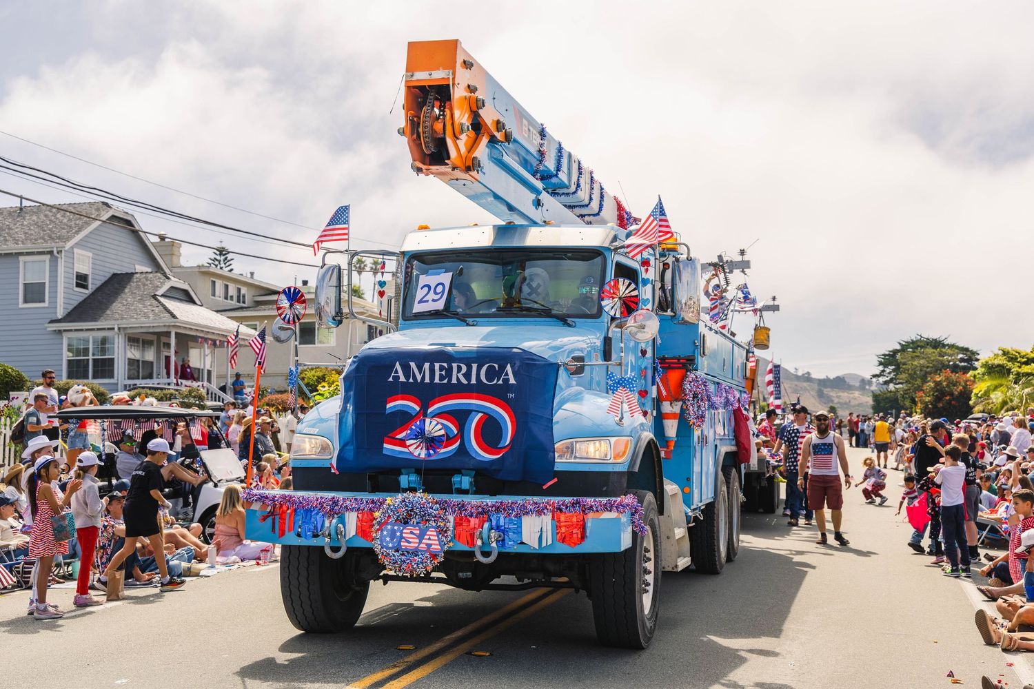 Parade attendees