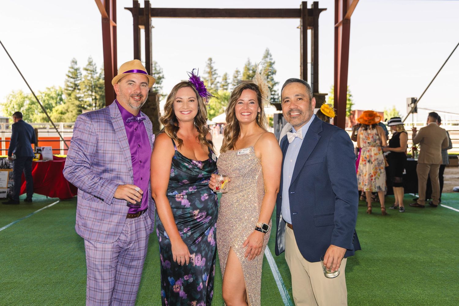 Group enjoying community fundraiser event