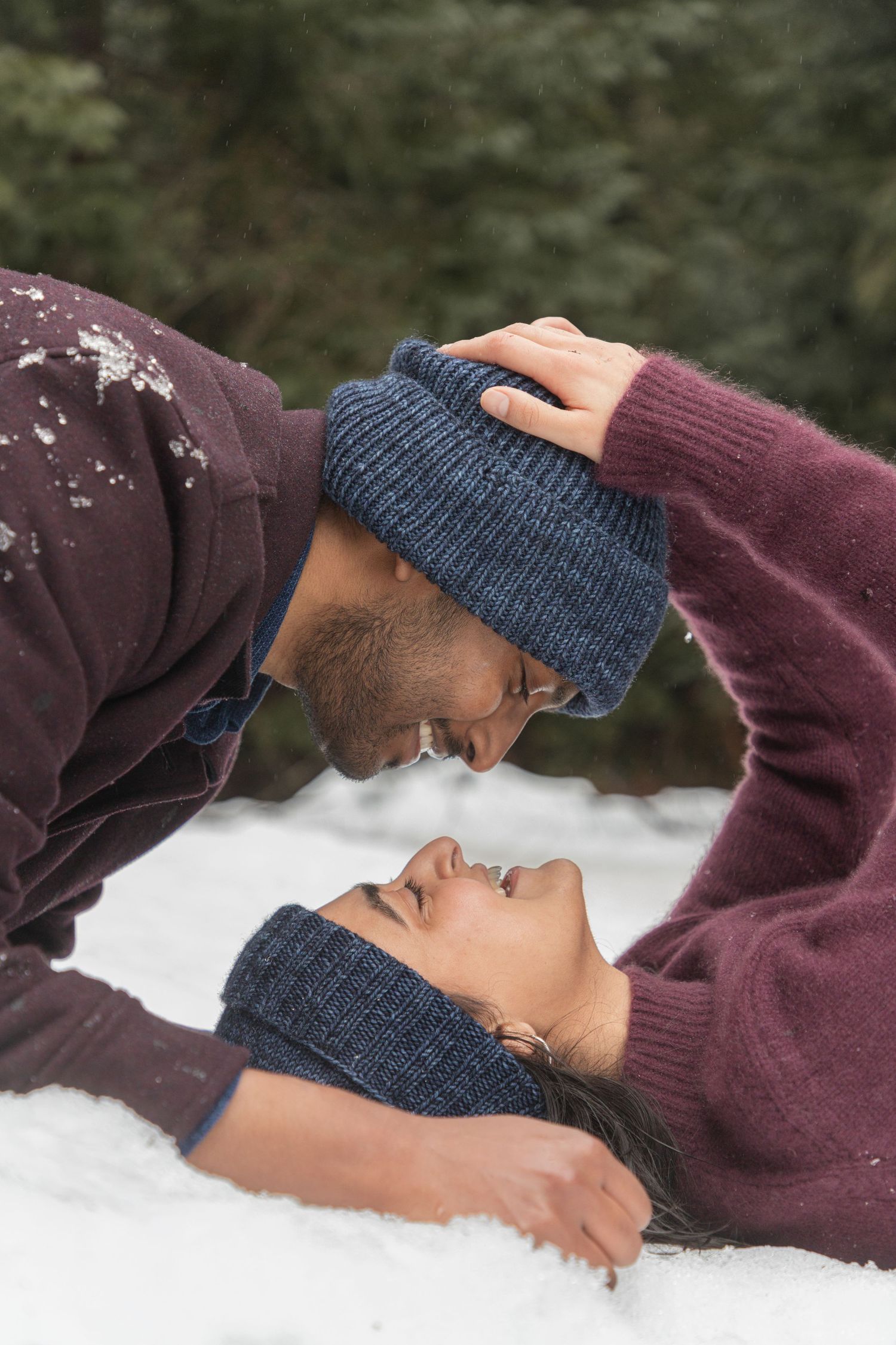 Romantic outdoor couple session in Washington landscape