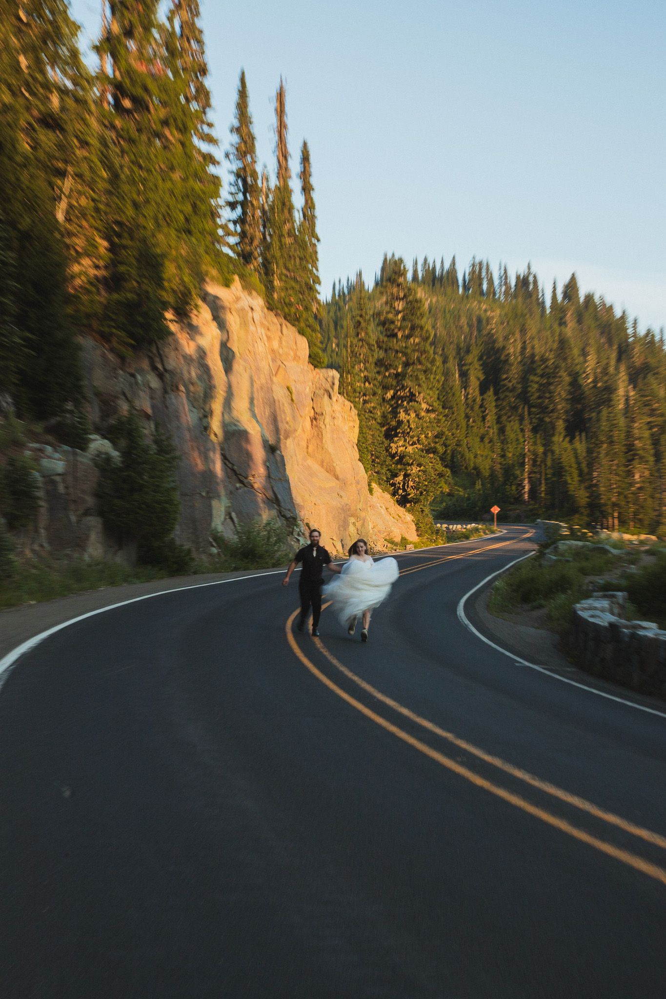Seattle elopement photographer documenting a romantic golden hour Tipsoo Lake session