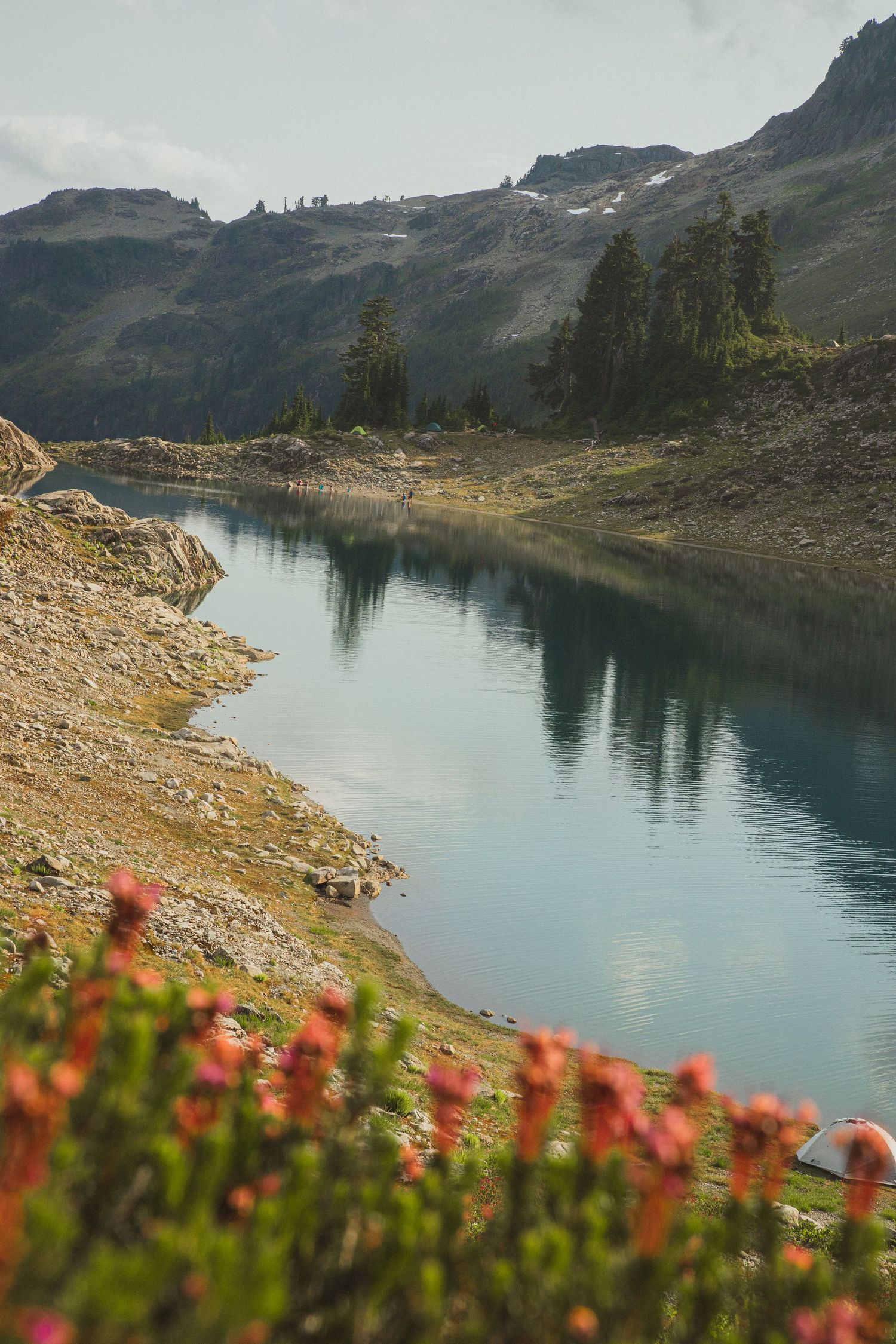 Mountain lake, Mount Baker, Washington elopement location