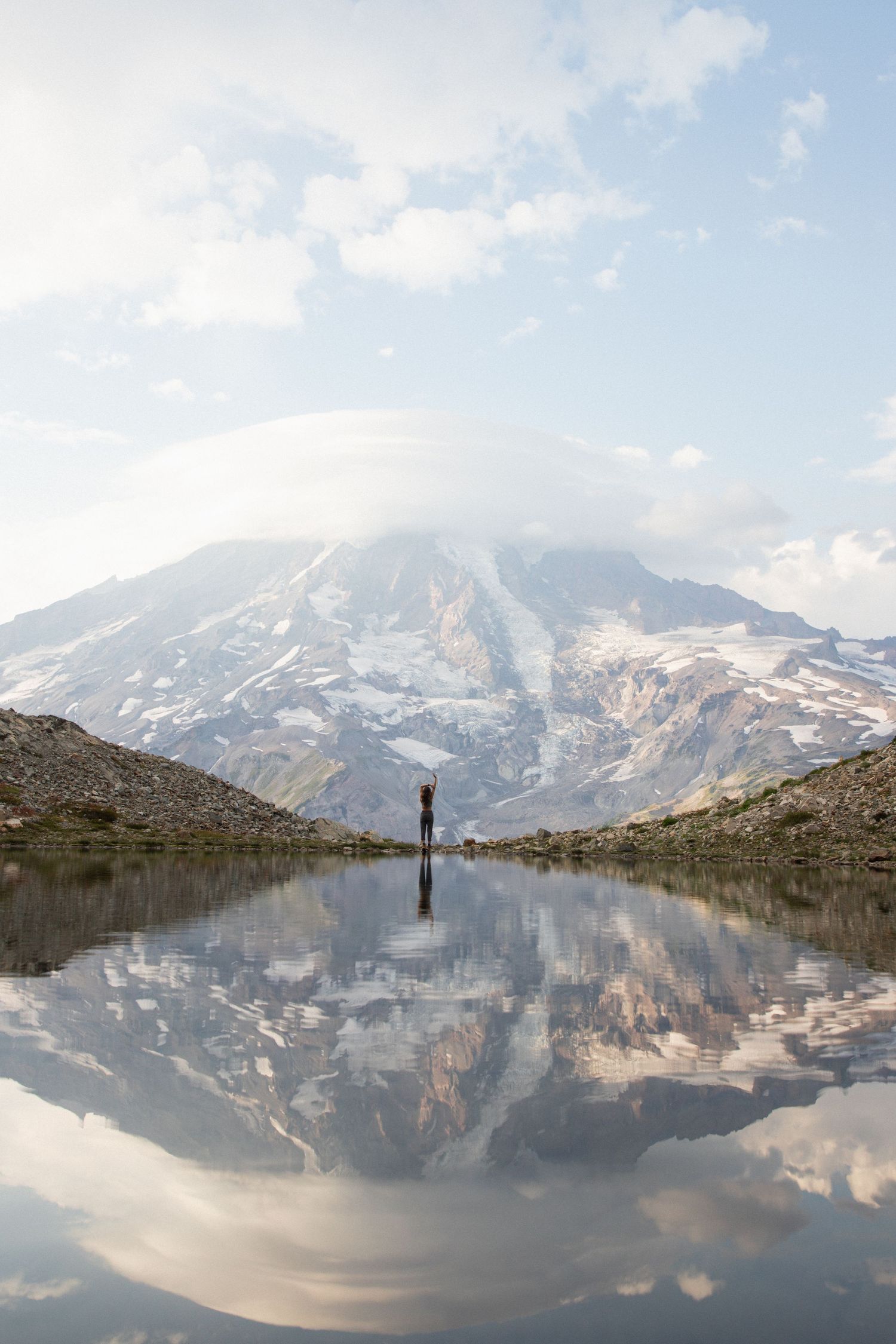 Mountain landscape at Mount Rainier National Park, Washington elopement location