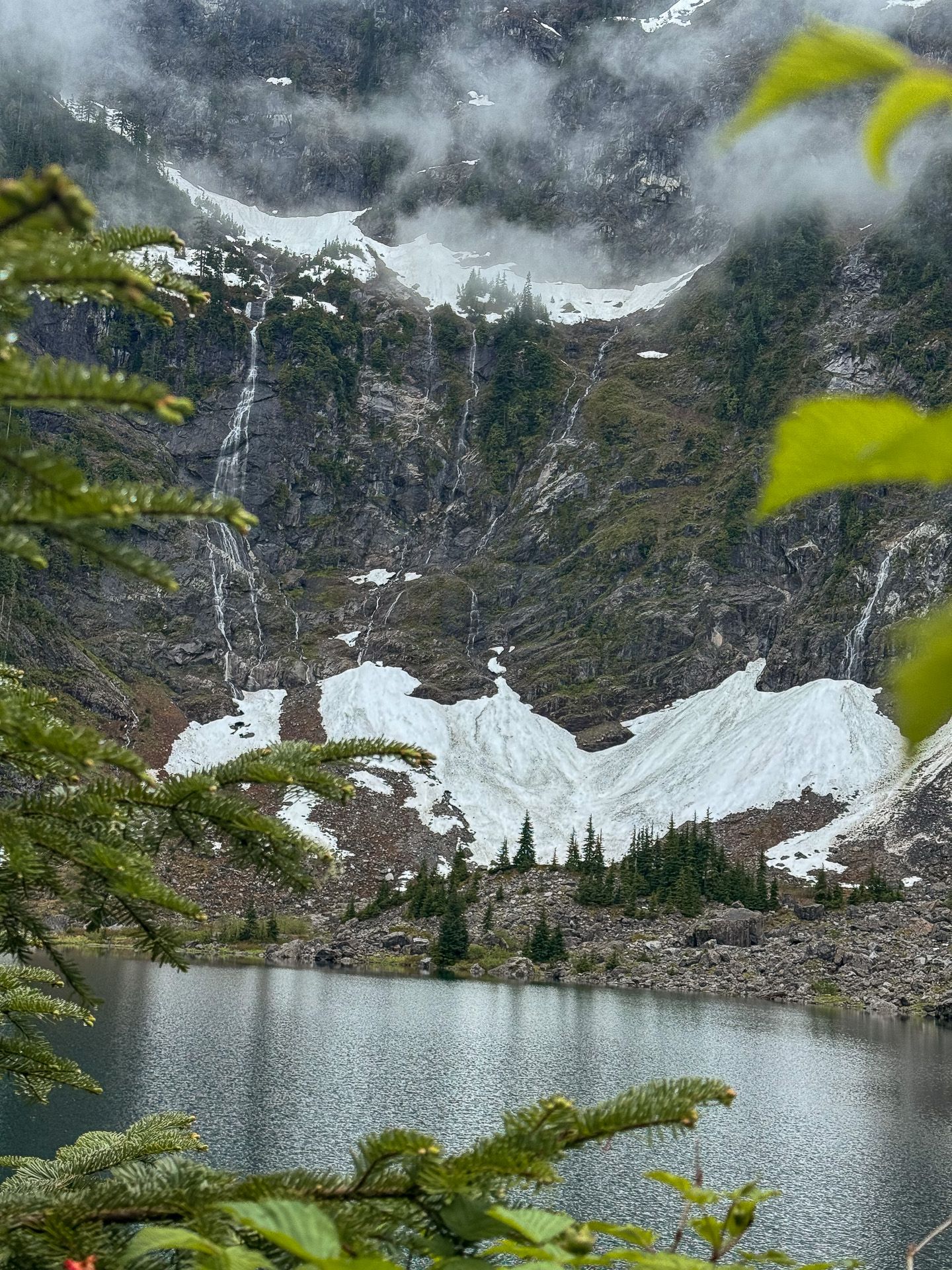 Foggy mountain landscape, Washington elopement location