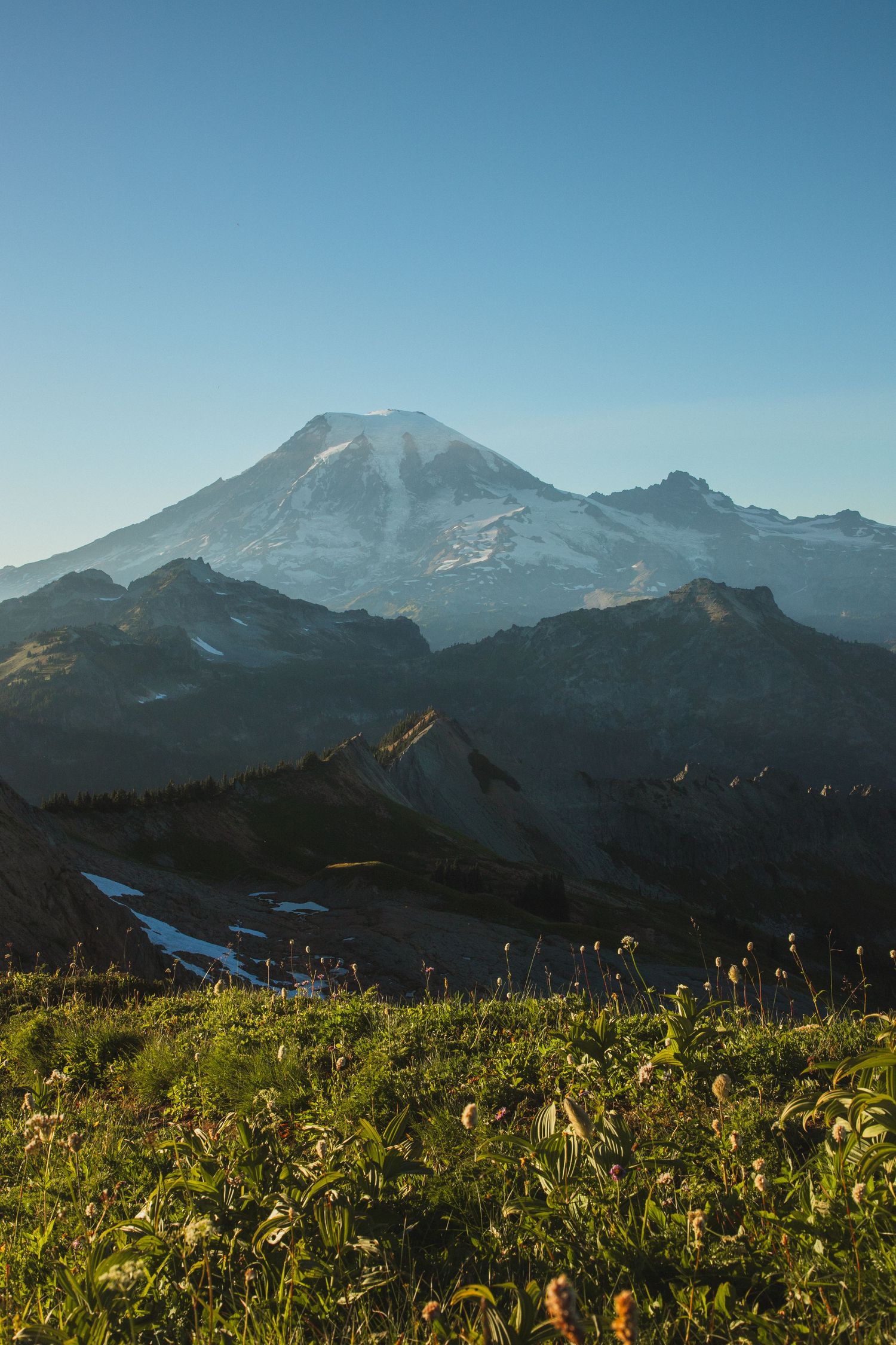 Tatoosh Ridge landscape at Mount Rainier National Park, Washington elopement scenery