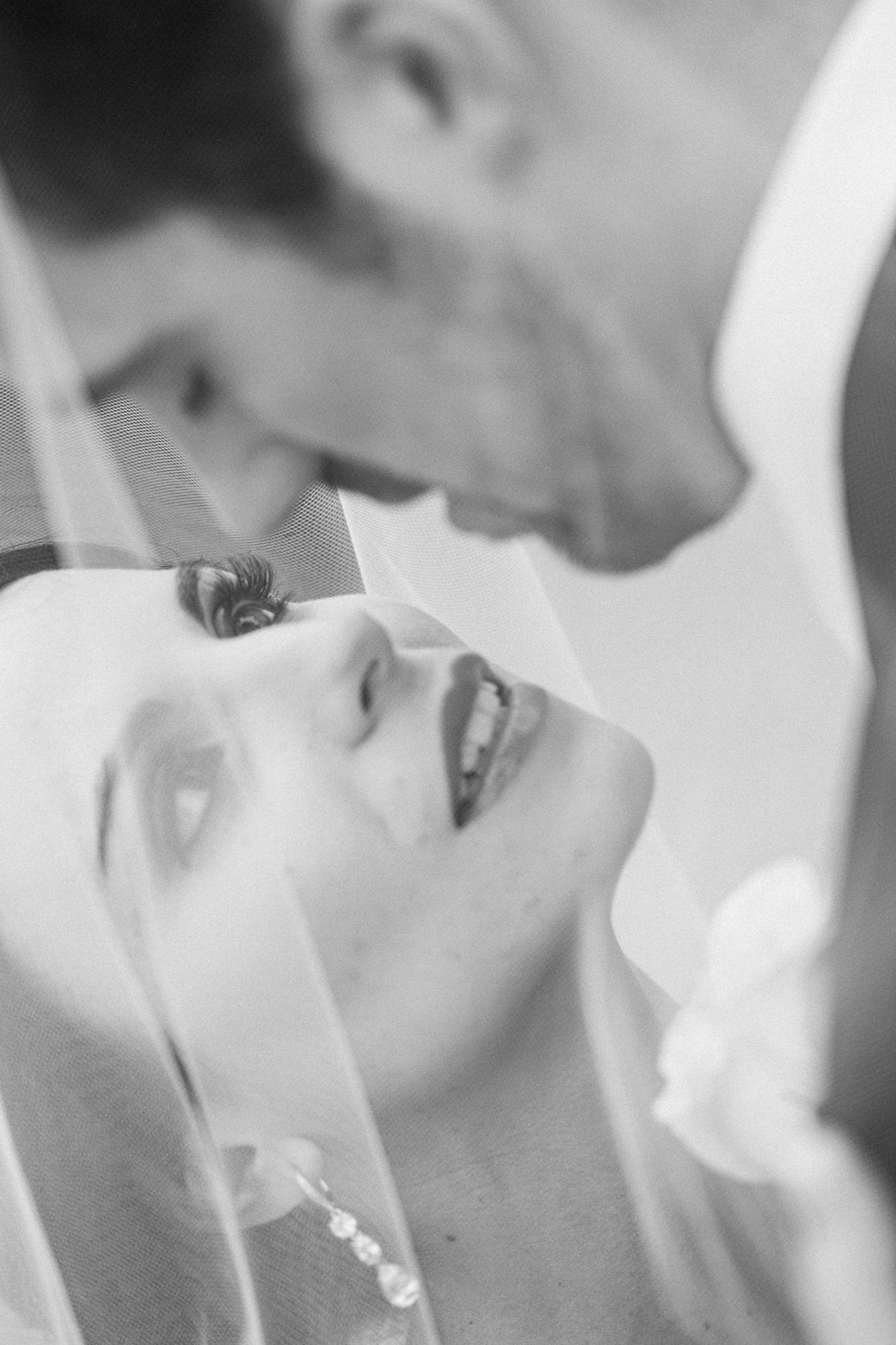 Black and white series capturing tender moments between a couple.