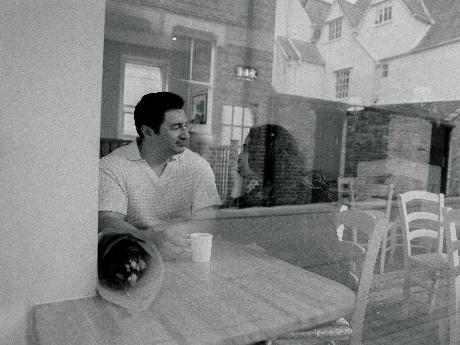 Enjoying a coffee in Oxford