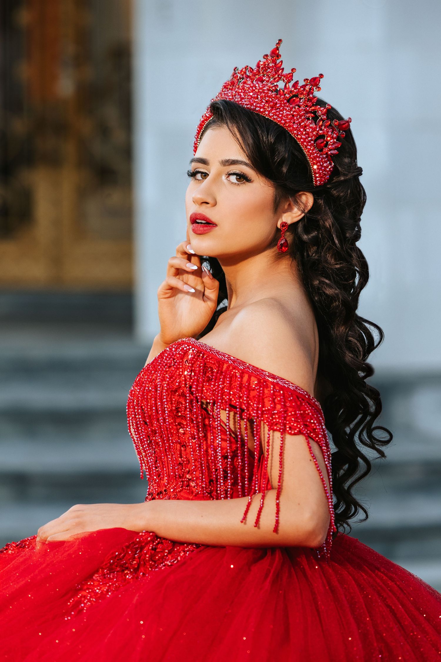 Luxury quinceañera photography in Sacramento CA with elegant, magazine-style portraits