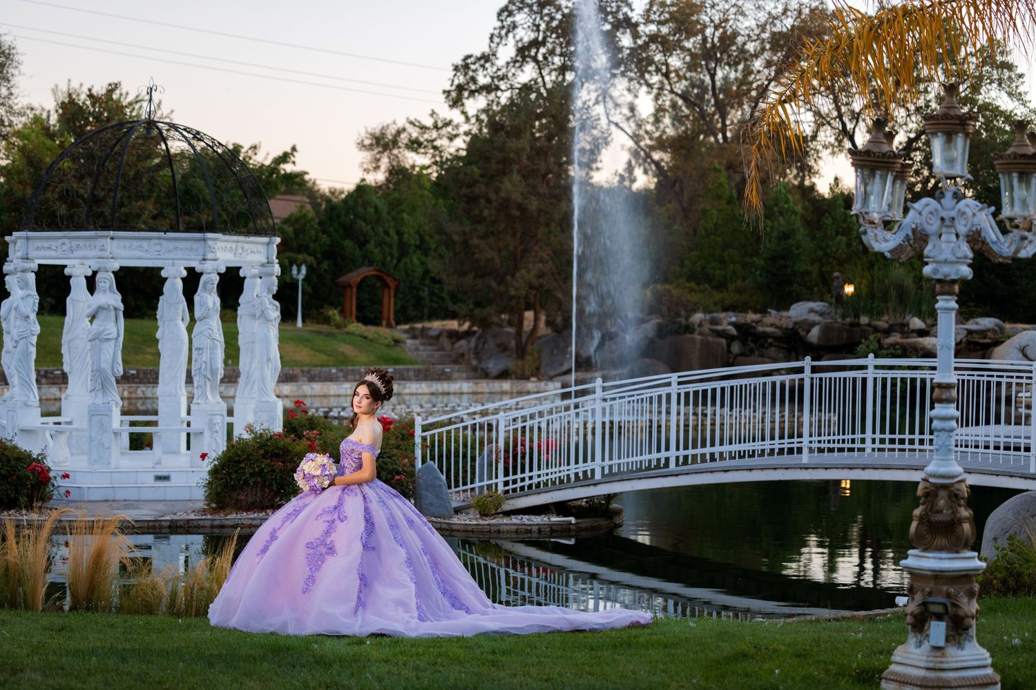 Luxury quinceañera photography in Sacramento CA with elegant, magazine-style portraits