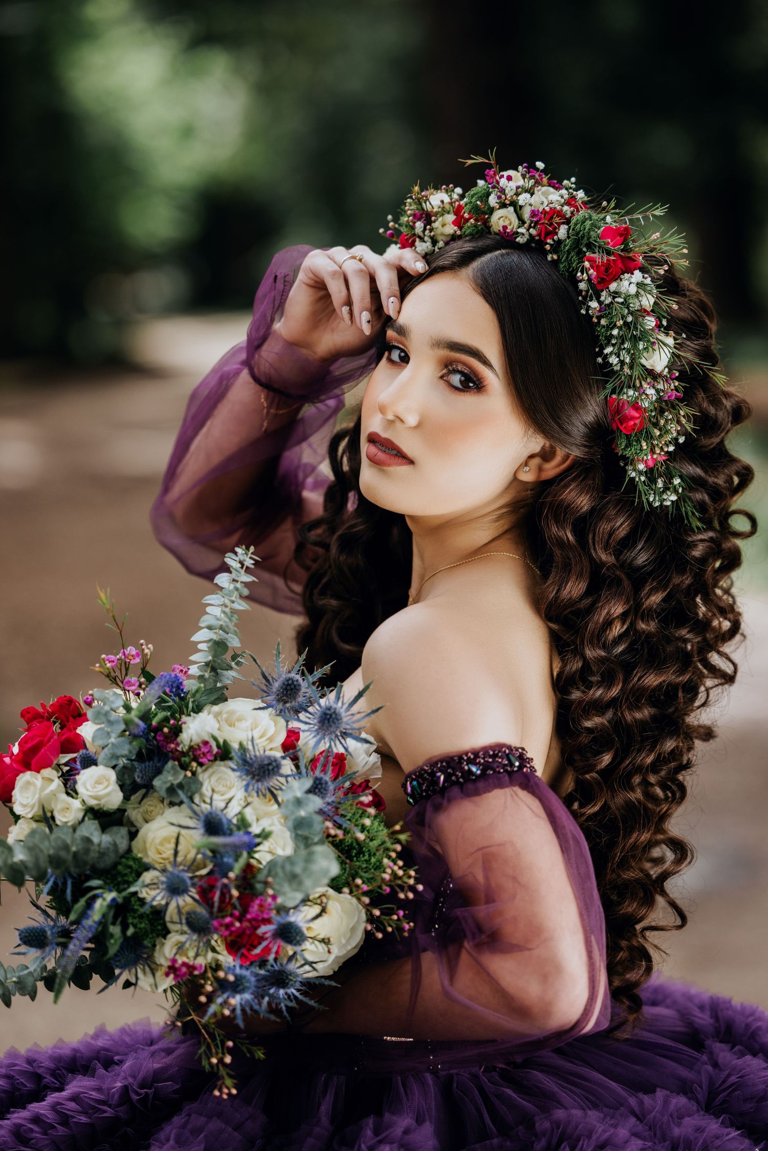 Luxury quinceañera photography in Sacramento CA with elegant, magazine-style portraits