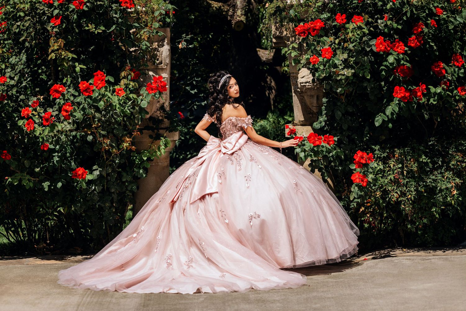 Luxury quinceañera photography in Sacramento CA with elegant, magazine-style portraits