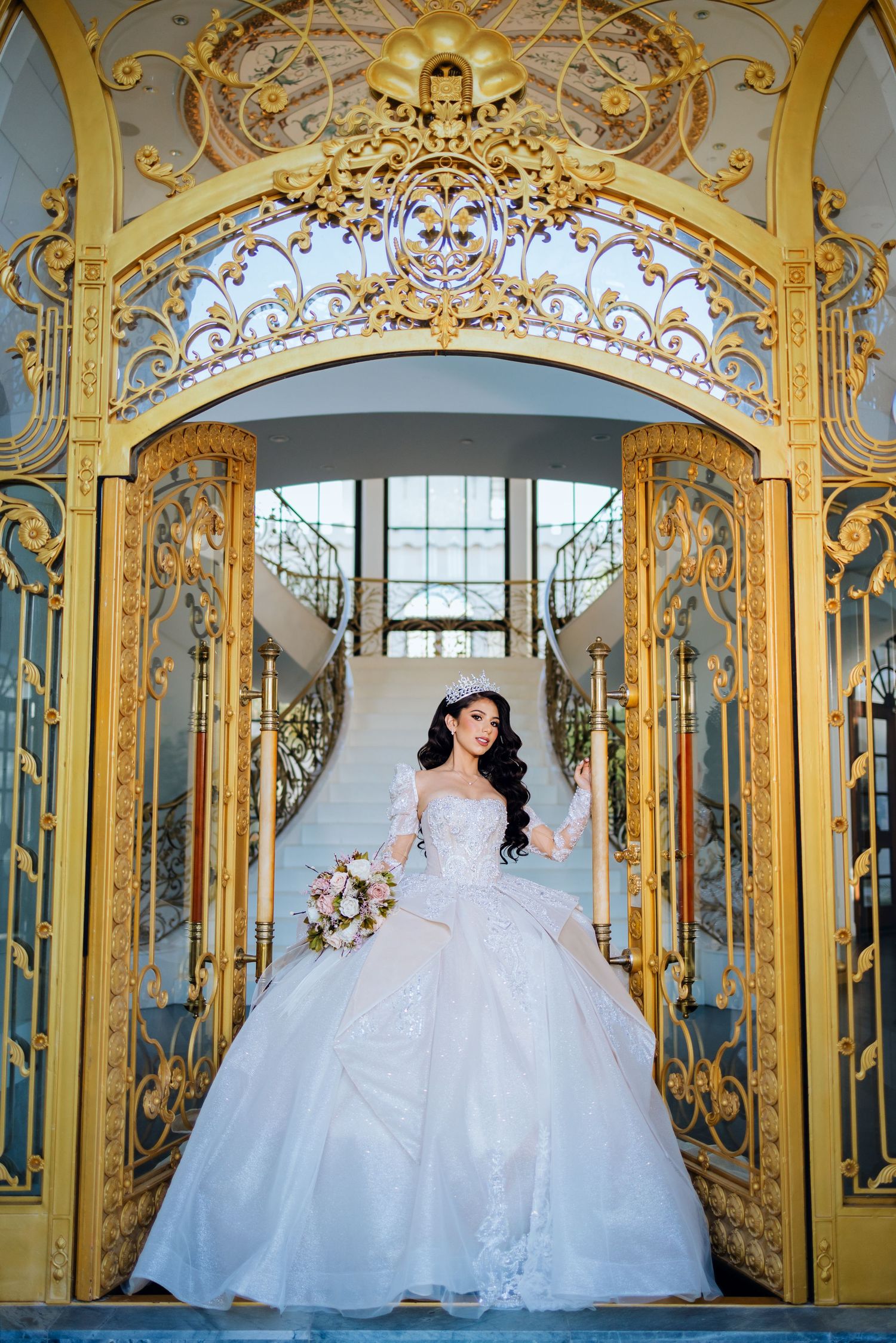 Luxury quinceañera photography in Sacramento CA with elegant, magazine-style portraits