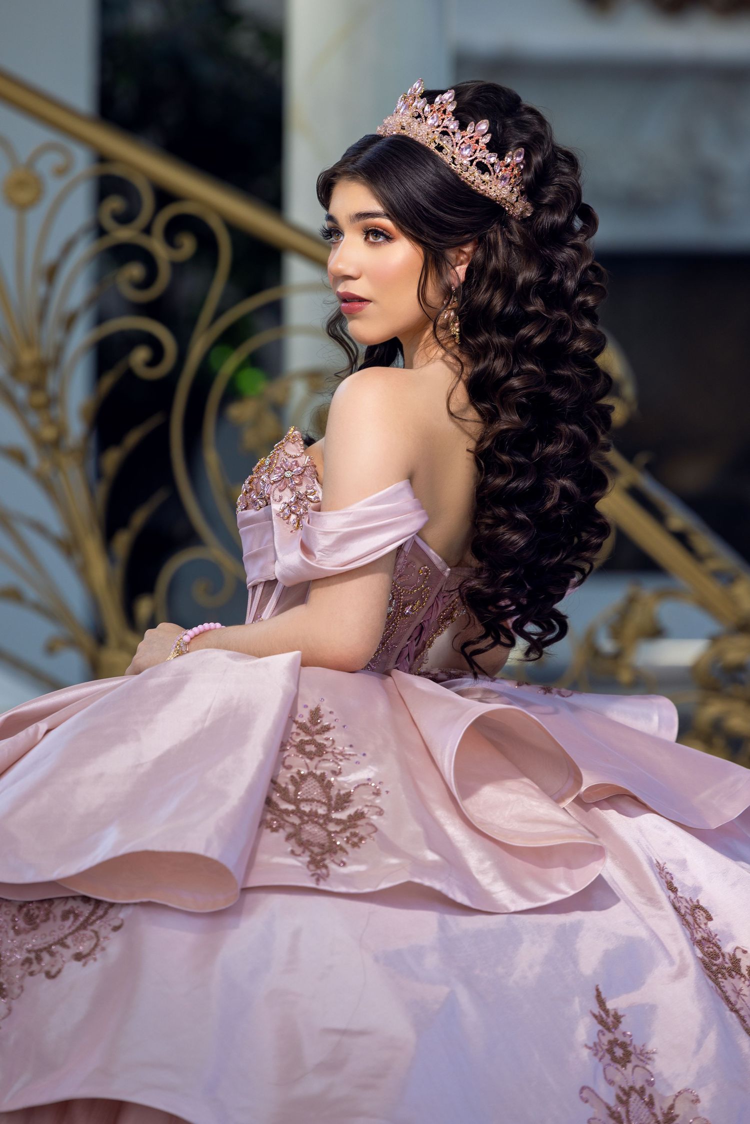 Luxury quinceañera photography in Sacramento CA with elegant, magazine-style portraits