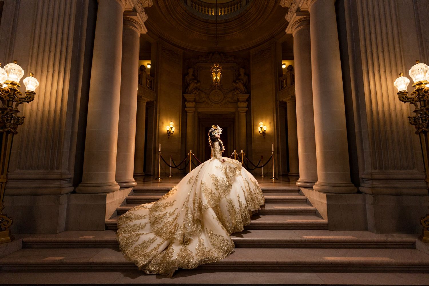 Luxury quinceañera photography in Sacramento CA with elegant, magazine-style portraits