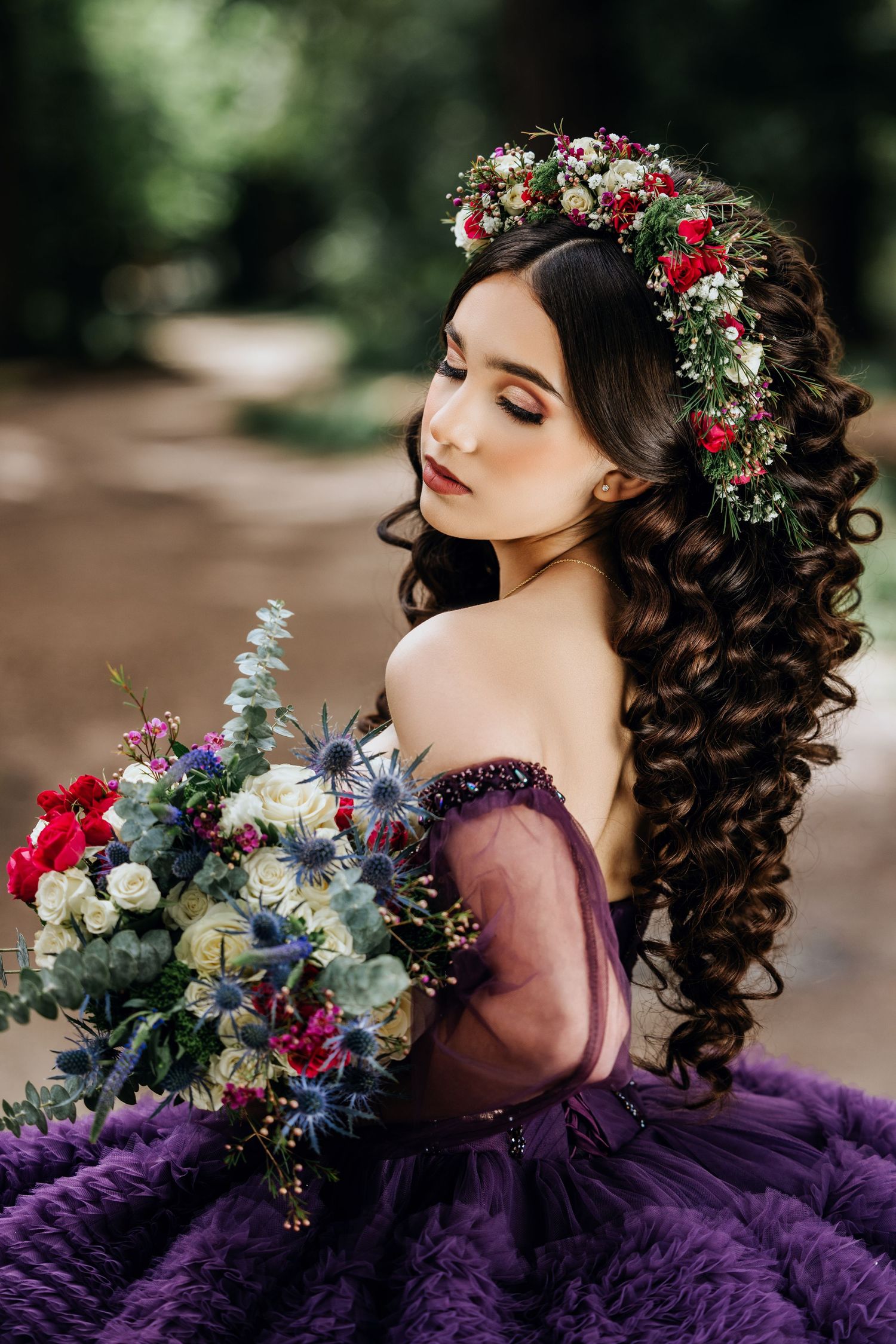 Luxury quinceañera photography in Sacramento CA with elegant, magazine-style portraits