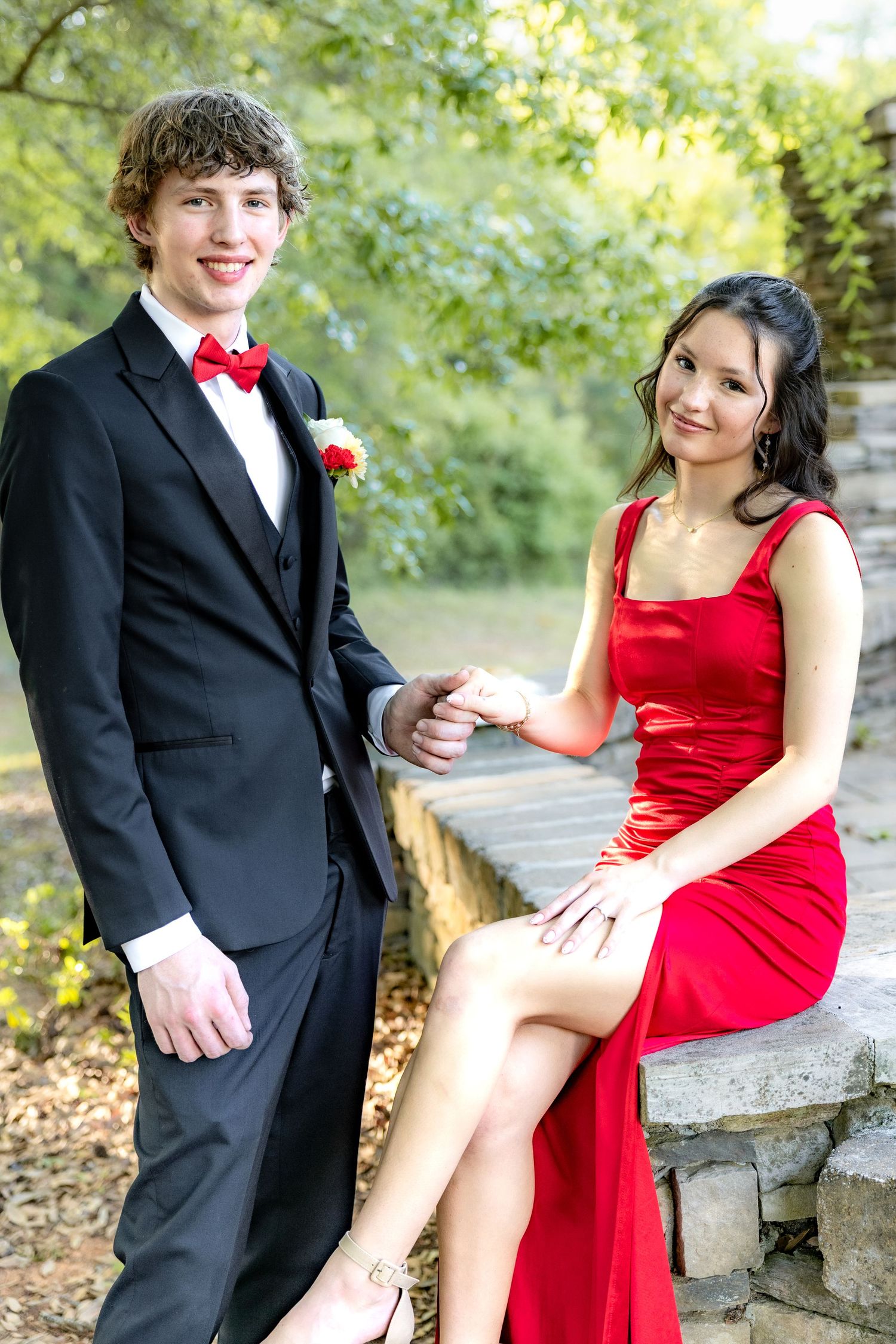 Ridgecrest Christian School Senior Couple Prom Photos at Jordan's Activity Barn at Kelly Creek Midland City, Alabama